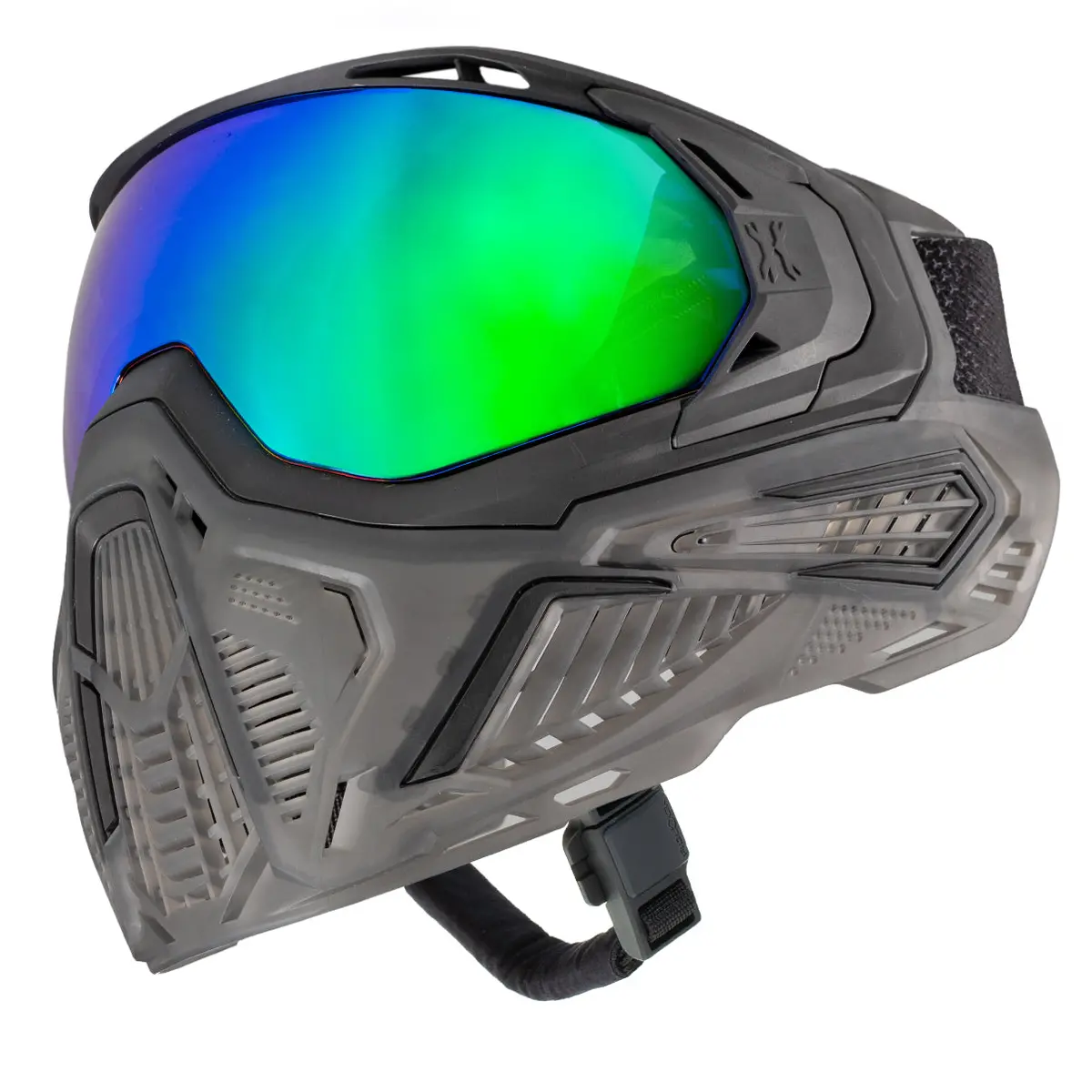 Hk Army Slr Paintball Goggle - Odyssey (Black/Black/Smoke W Aurora Green Lens) 1