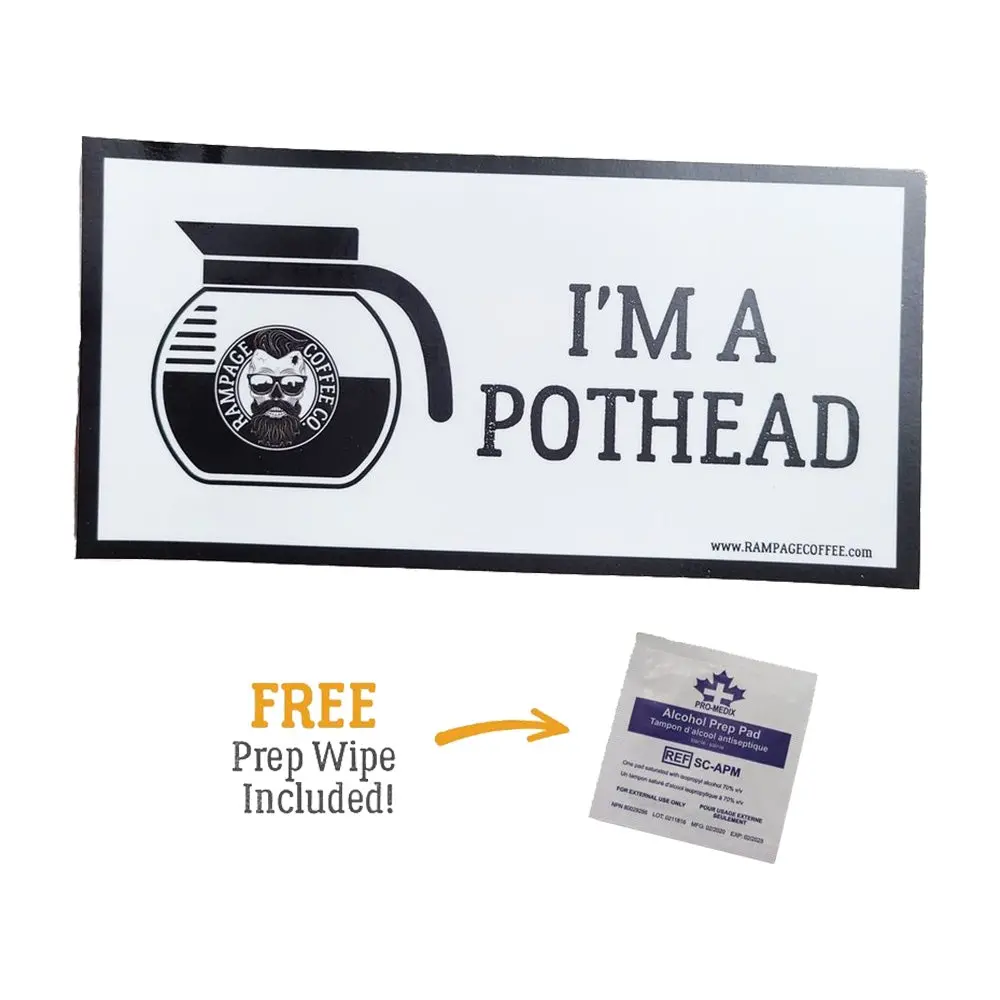 I'm A Pot Head | Premium Bumper Sticker (7 Inch) 1
