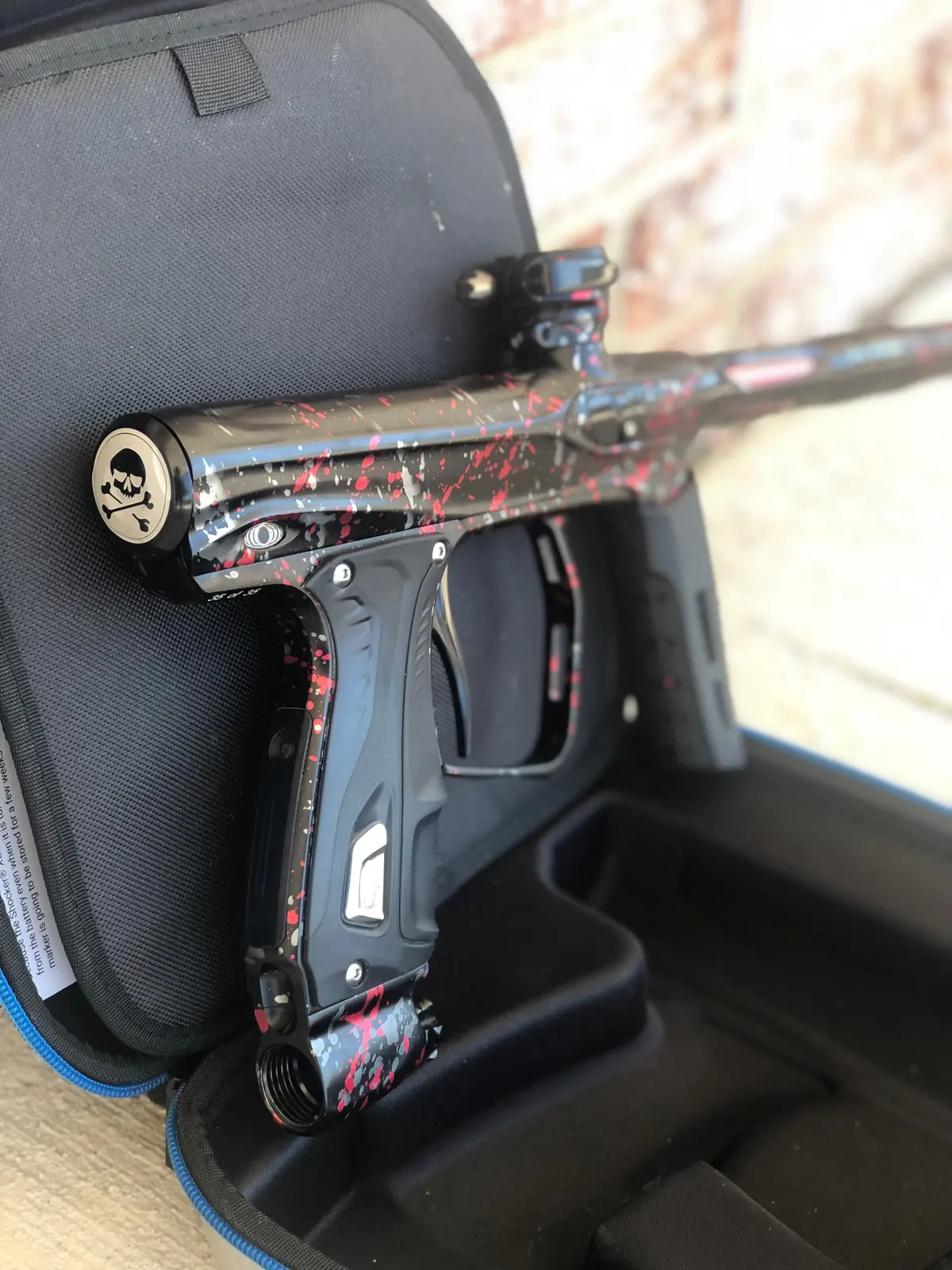 Used Sp Shocker Xls Paintball Marker - Punisher's Tri-Color Splash - #35 Of 35 1