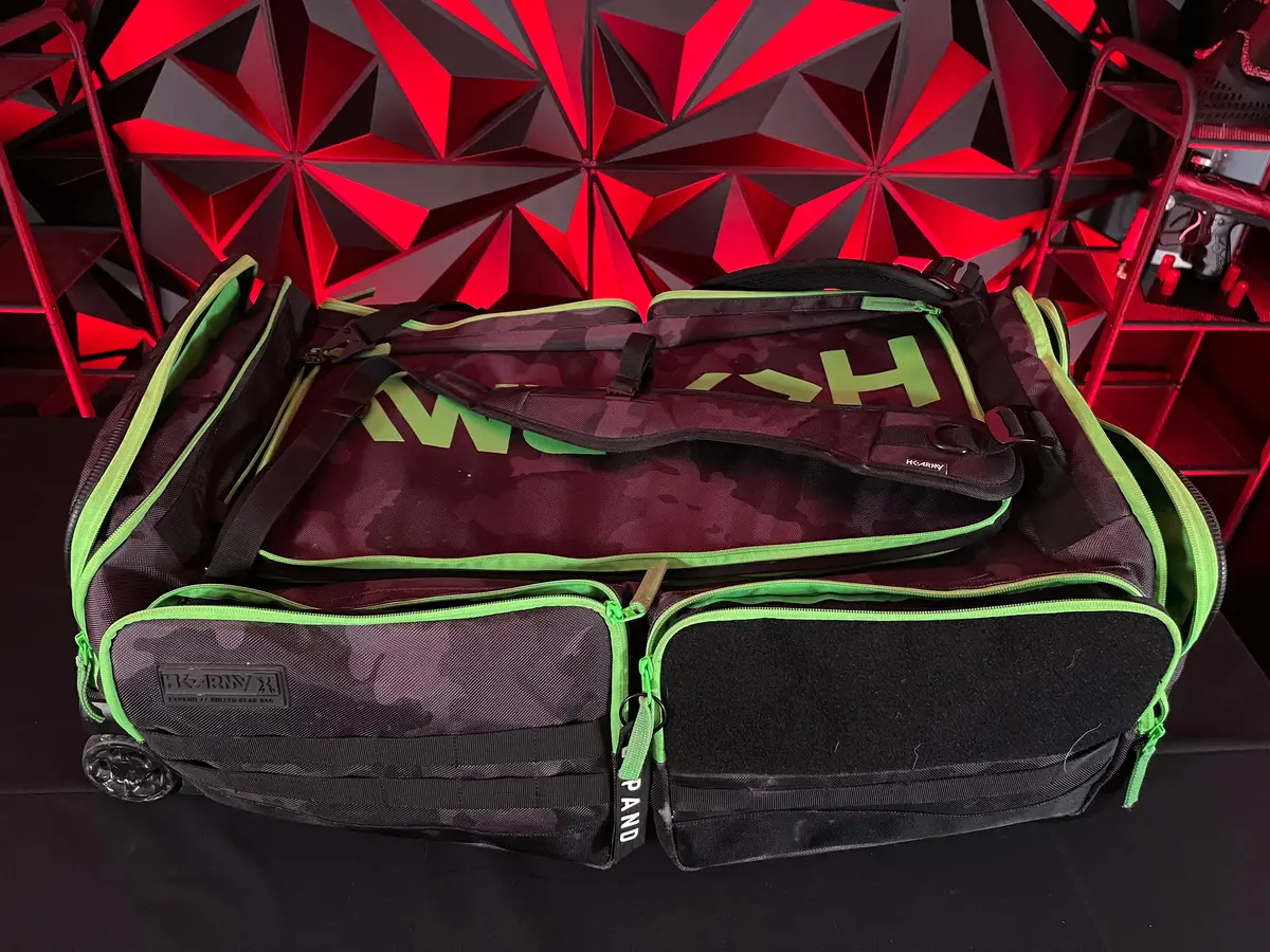 Used Hk Army Expand 75L - Roller Gear Bag - Shroud Neon Green 1