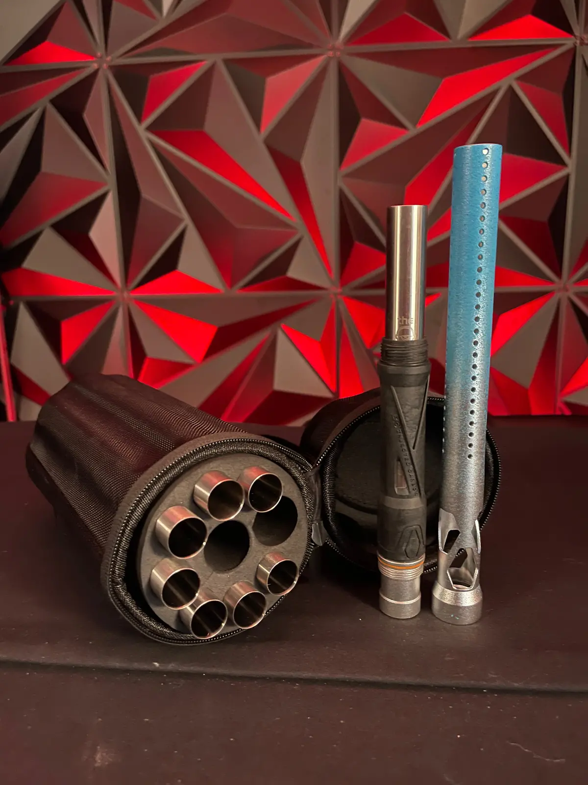 Used Freak Xl Complete Stainless Steel Boremaster Kit W/ Carbon Ic Barrel - Silver W/Custom Painted Barrel Tip 1