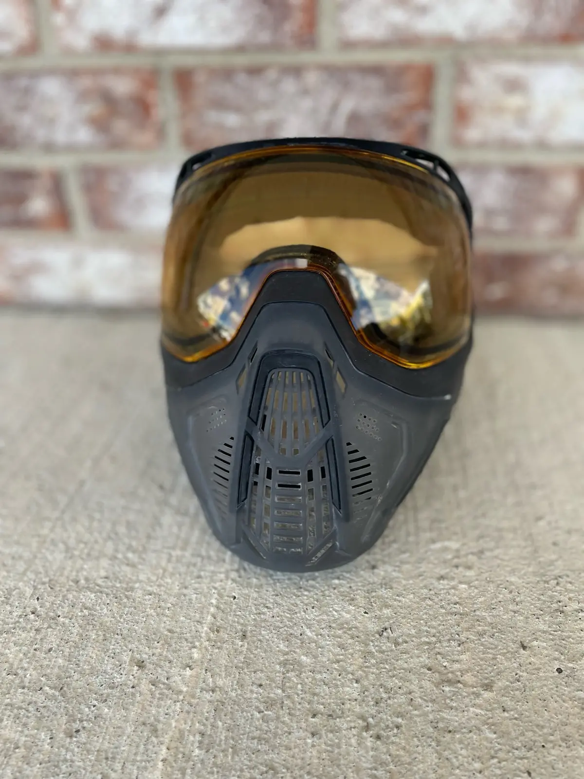 Used Hk Army Slr Paintball Mask - Smoke W/ Amber Lens 1