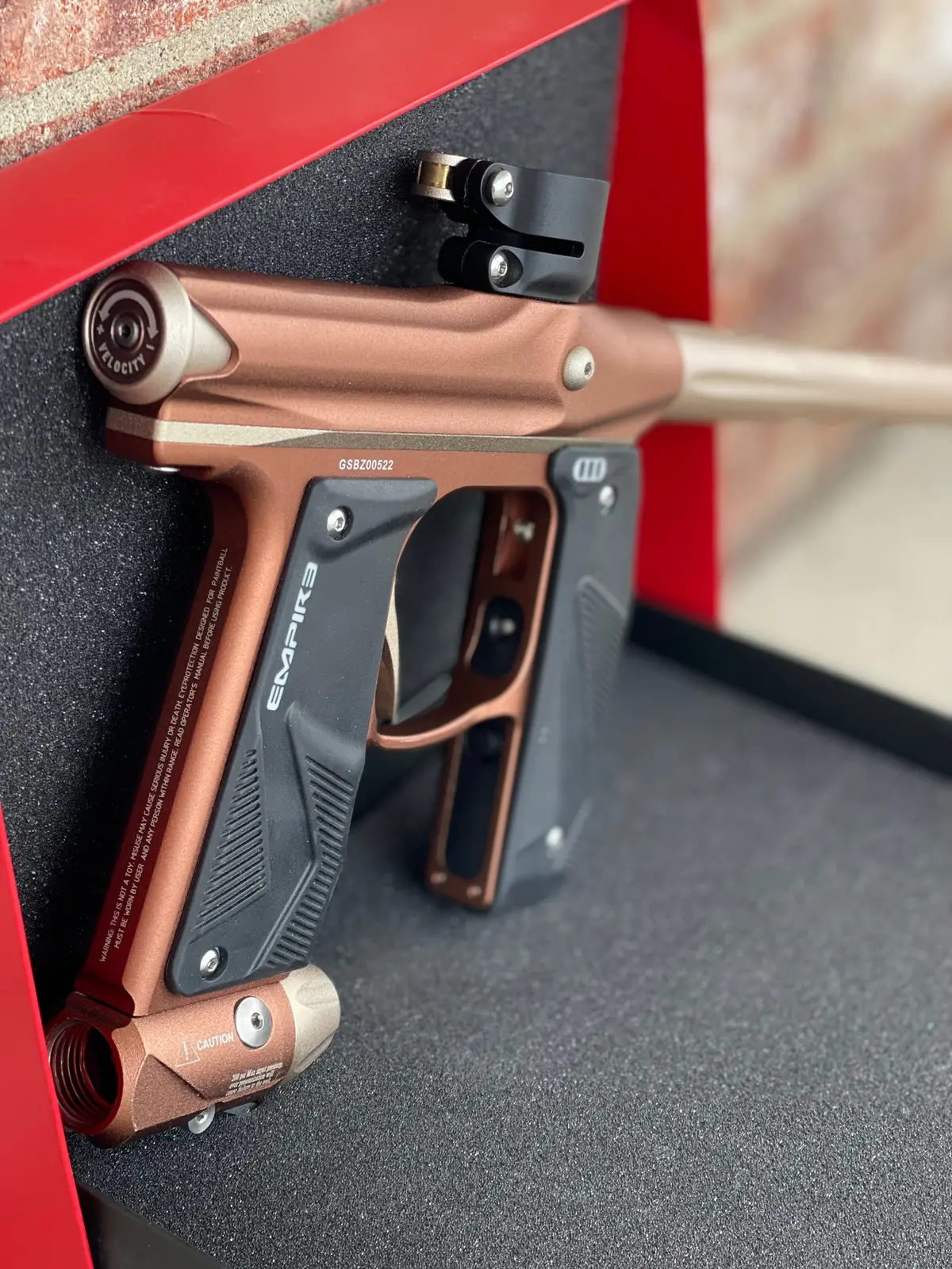 Used Empire Mini Gs Paintball Gun- Bronze/Tan 1