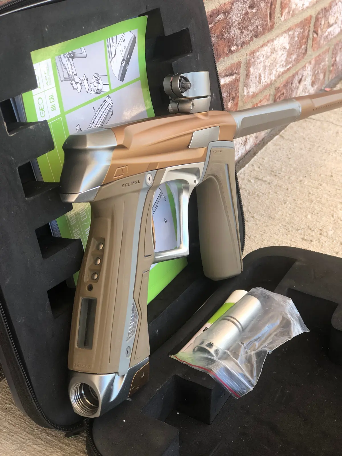 Used Planet Eclipse Cs1 Paintball Marker - Tan/Grey 1