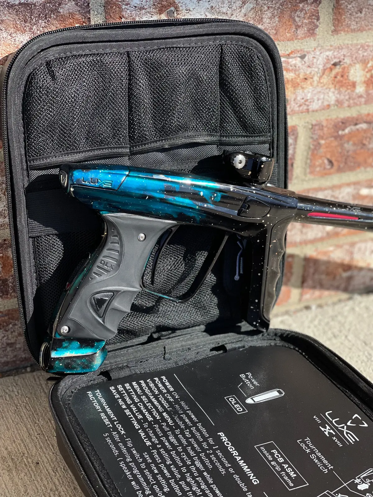Used Dlx Luxe X Paintball Gun - Le Gloss Galaxy Fade 1