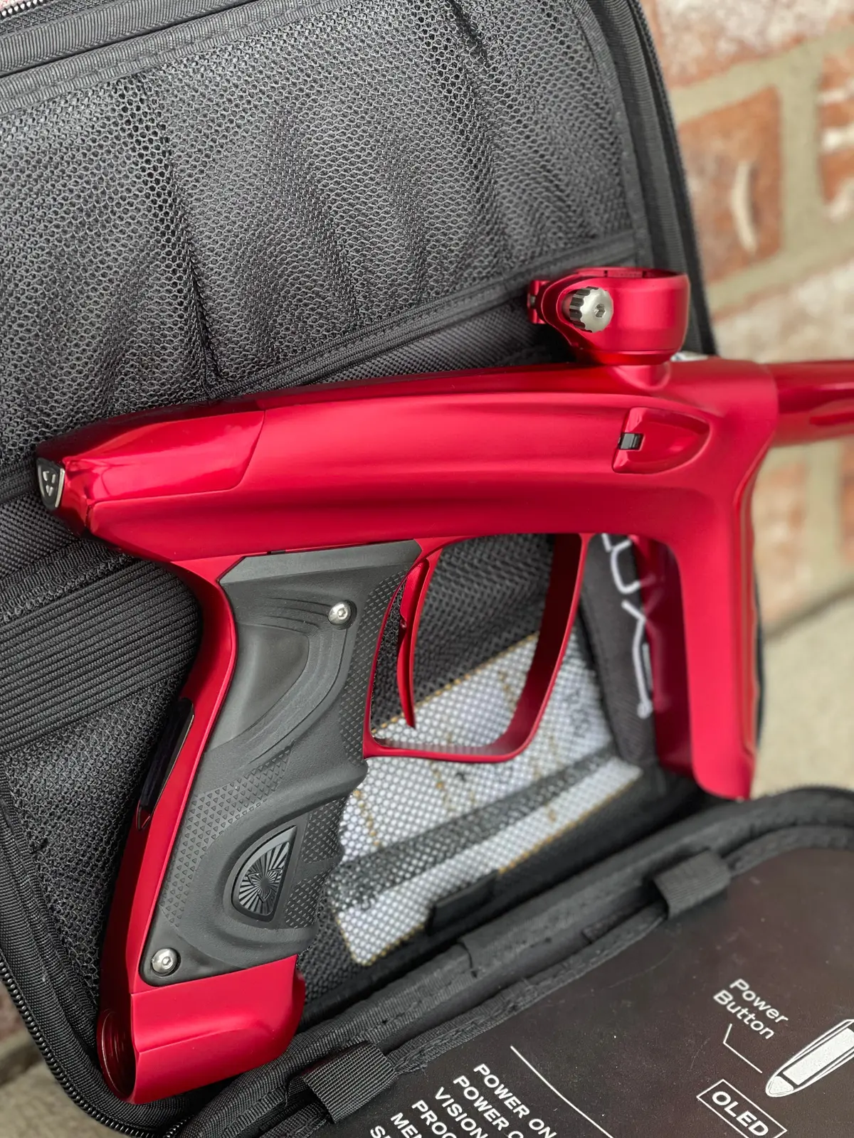 Used Dlx Luxe Tm40 Paintball Gun - Dust Red / Gloss Red 1
