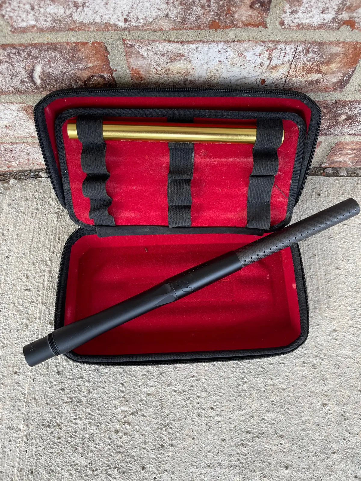Used Inception Designs / Deadlywind Carbon Fiber Freak Xl Barrel Kit - Dust Black - 14 Inch - Autococker Thread 1