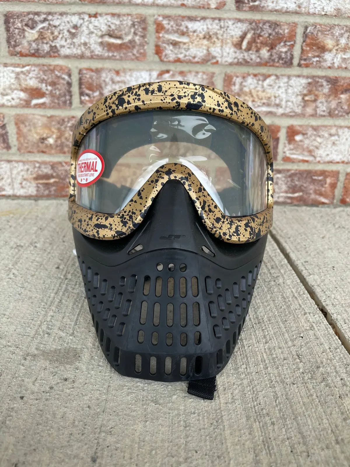 Used Jt Proflex X Paintball Mask - Black / Tan 1
