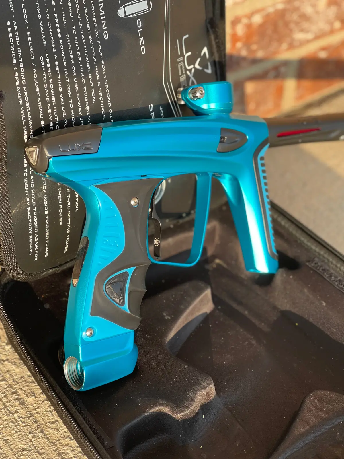 Used Dlx Luxe Ice Paintball Gun - Dust Blue/Dust Pewter 1