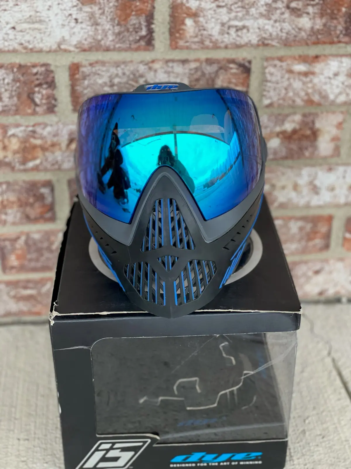 Used Dye I5 Paintball Goggle - Storm (Black W/Blue) With Additional Lens 1