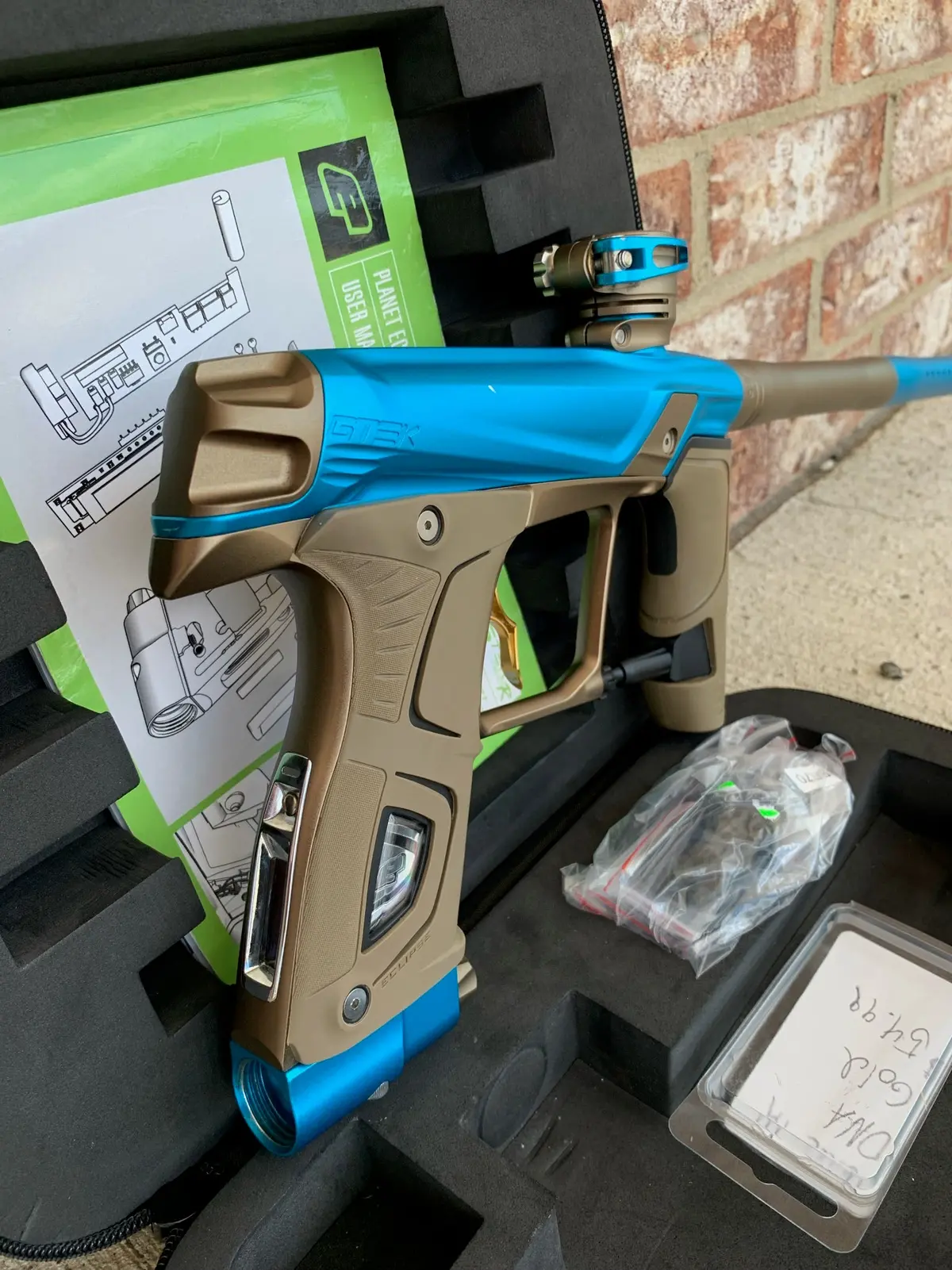 Planet Eclipse Gtek 160R Paintball Gun - Teal / Bronze 1