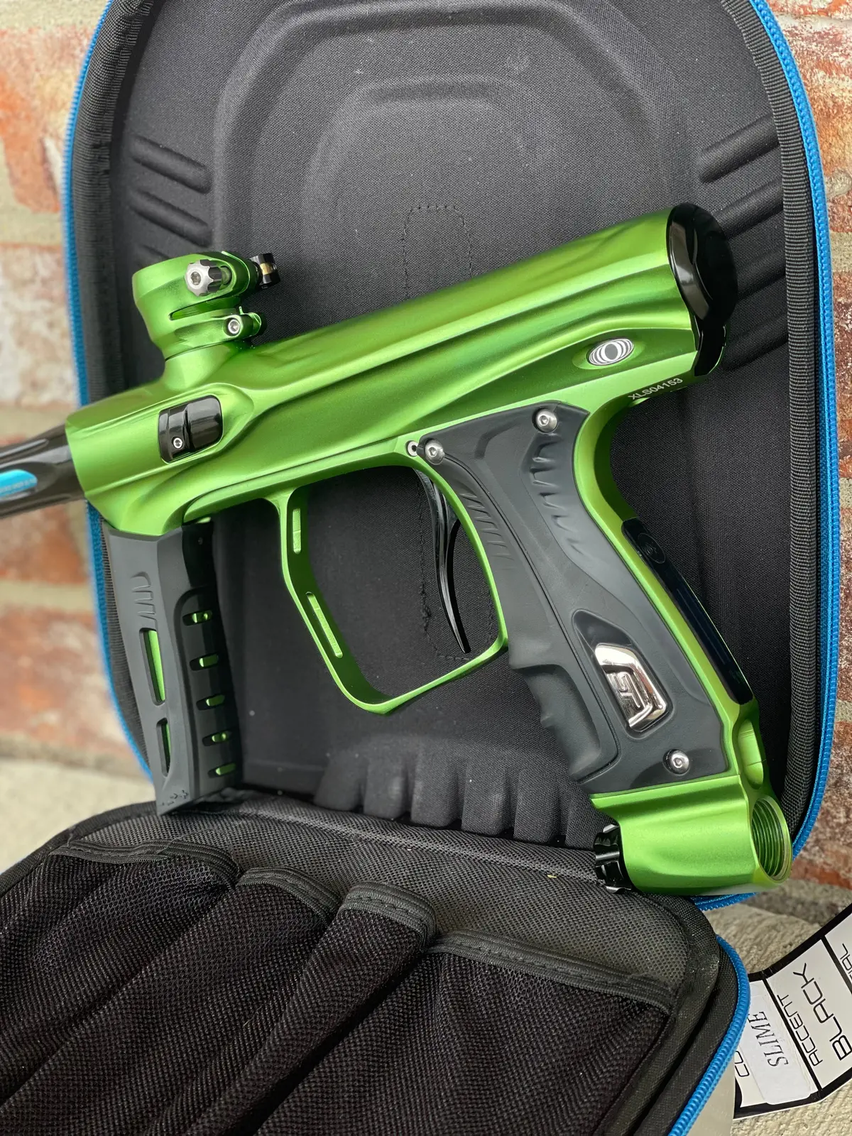 Used Shocker Xls Paintball Gun - Green / Black 2