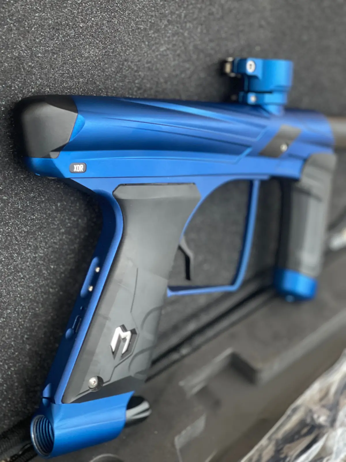 Used Macdev Xdr Paintball Gun - Dust Blue With Mech Frame 1