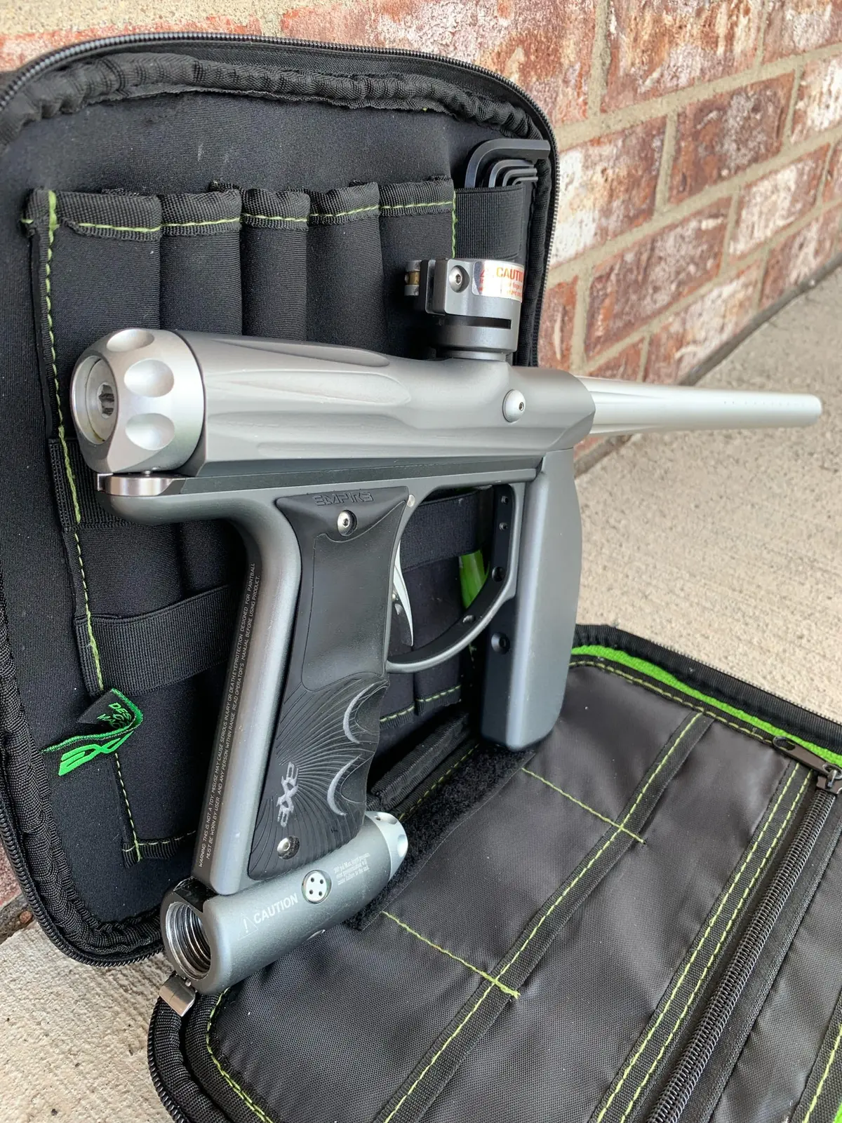 Used Empire Axe Paintball Gun - Pewter/Silver 1