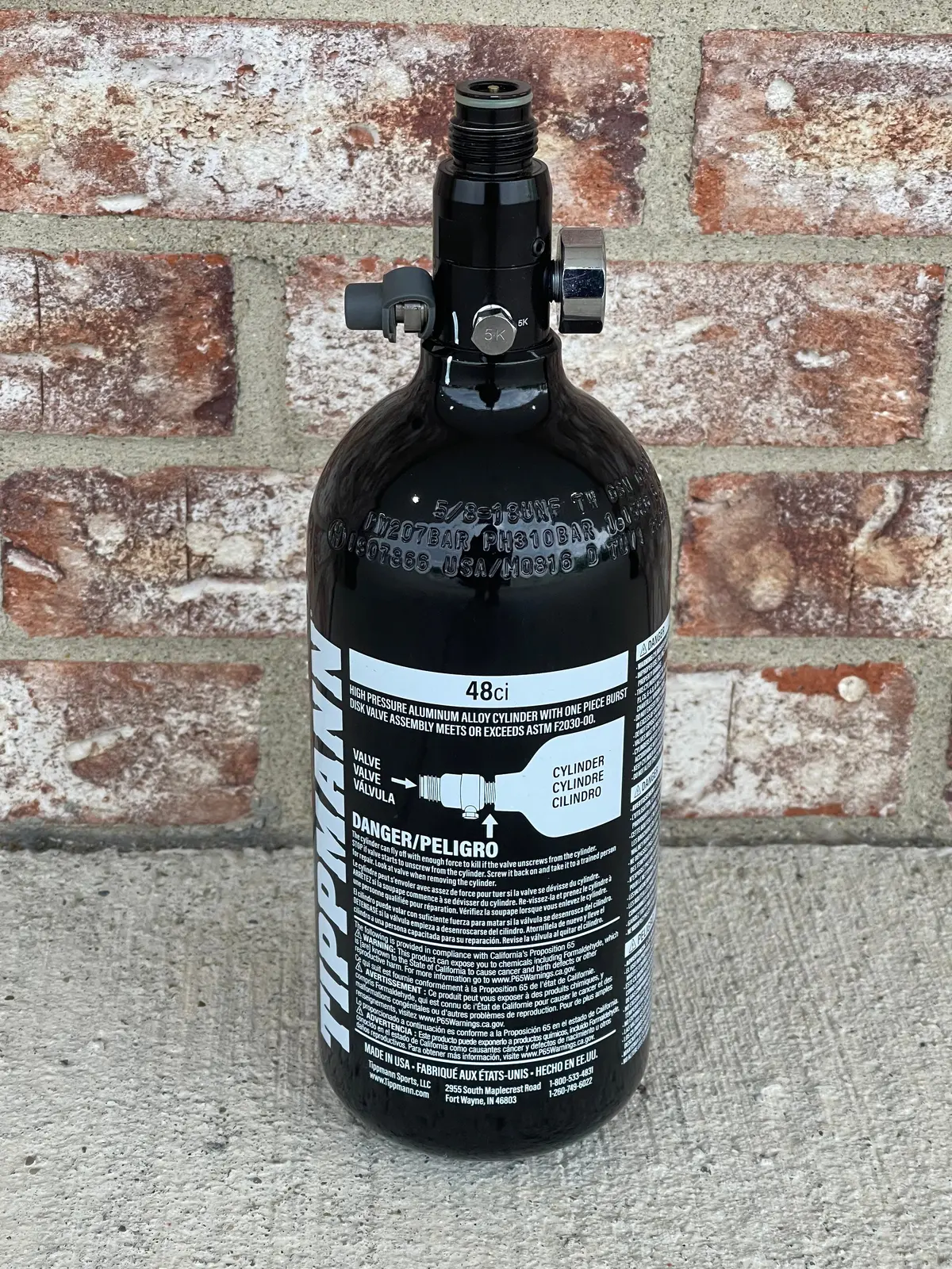 Used Tippmann 48/3000 Paintball Tank 1
