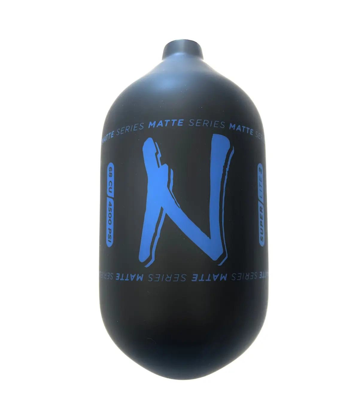 Ninja Sl2 68/4500 "Matte Series" Carbon Fiber Paintball Tank Bottle Only - Black/Blue (Born Date 04/2022) 1