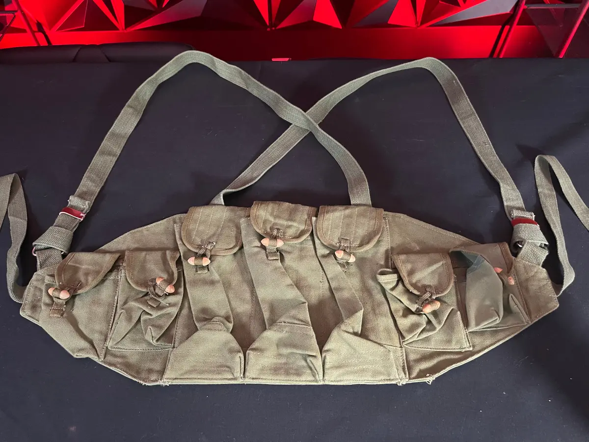 Used Paintball Mag Harness - Army Green 1