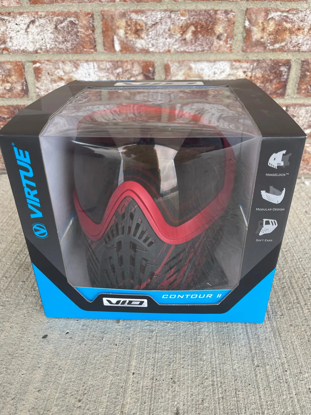 Used Virtue Xs Paintball Mask - Graphic Red 1