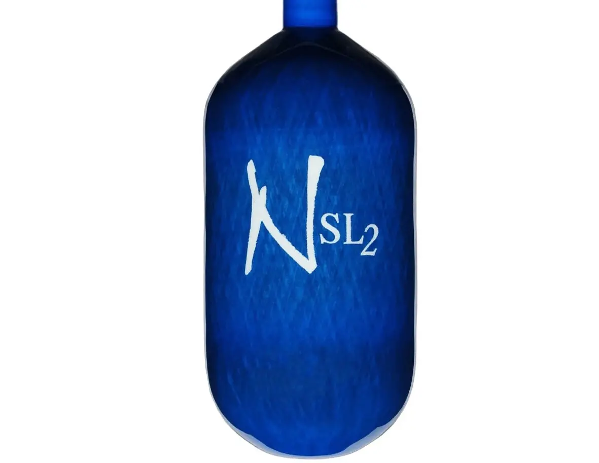 Ninja Sl2 77/4500 Paintball Tank Bottle Only - Blue/White 1
