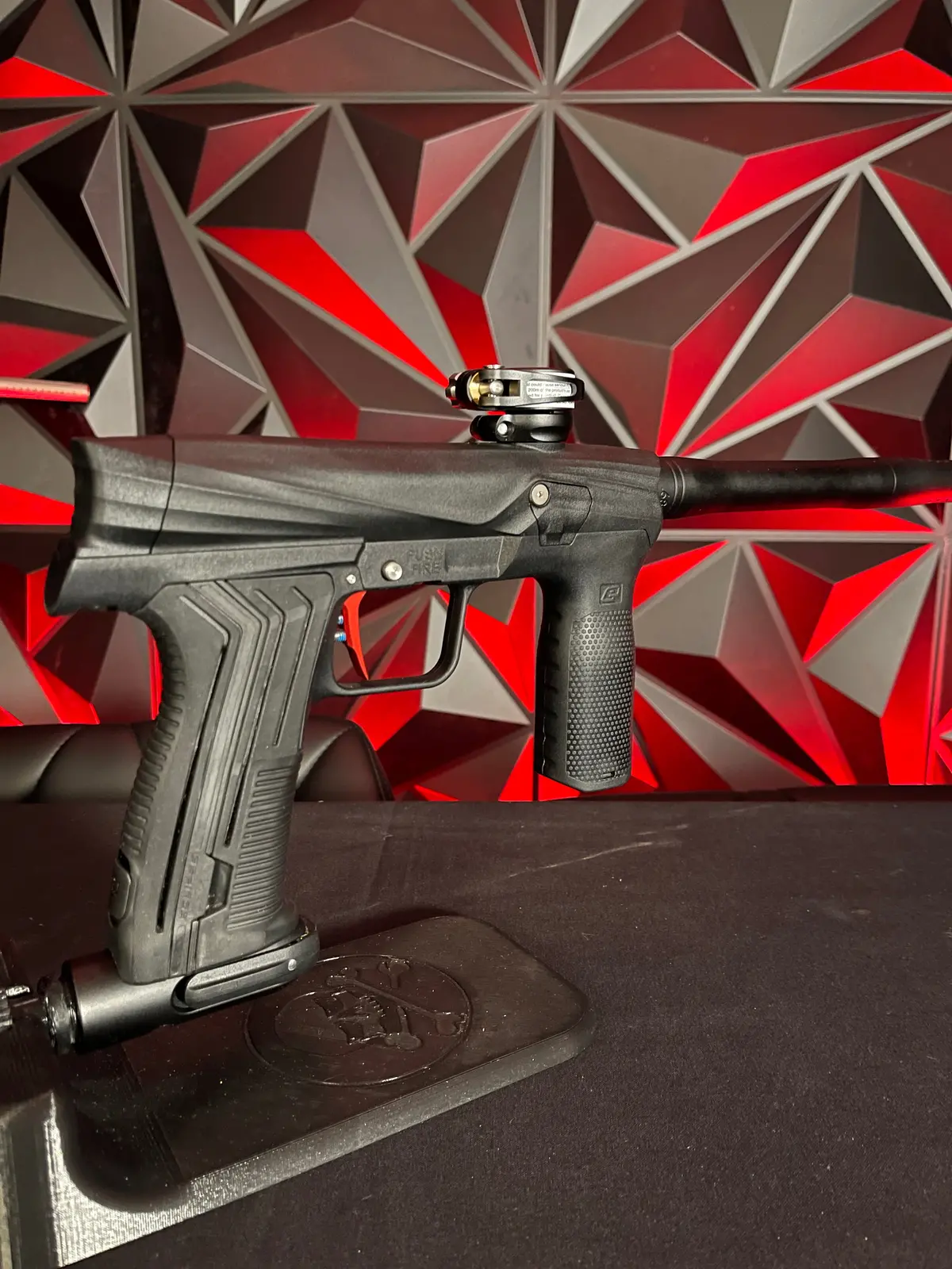 Used Planet Eclipse Etha 3M Paintball Marker - Black W/ Red Fang Trigger 1