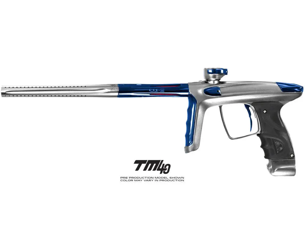 Dlx Luxe Tm40 Paintball Gun - Dust Silver/Polished Blue 1