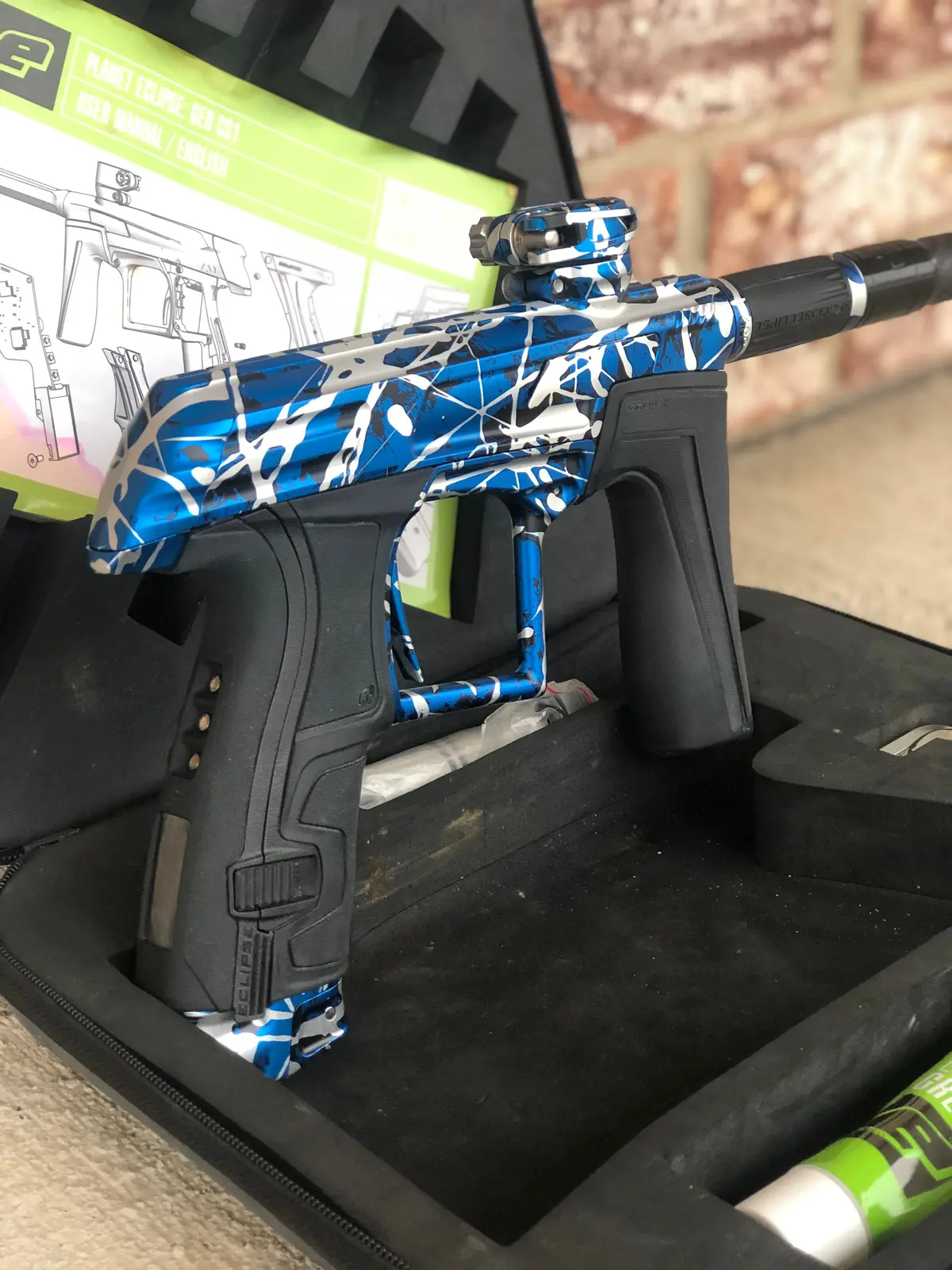 Used Planet Eclipse Cs1.5 Paintball Gun - Electric Skies Splash 1