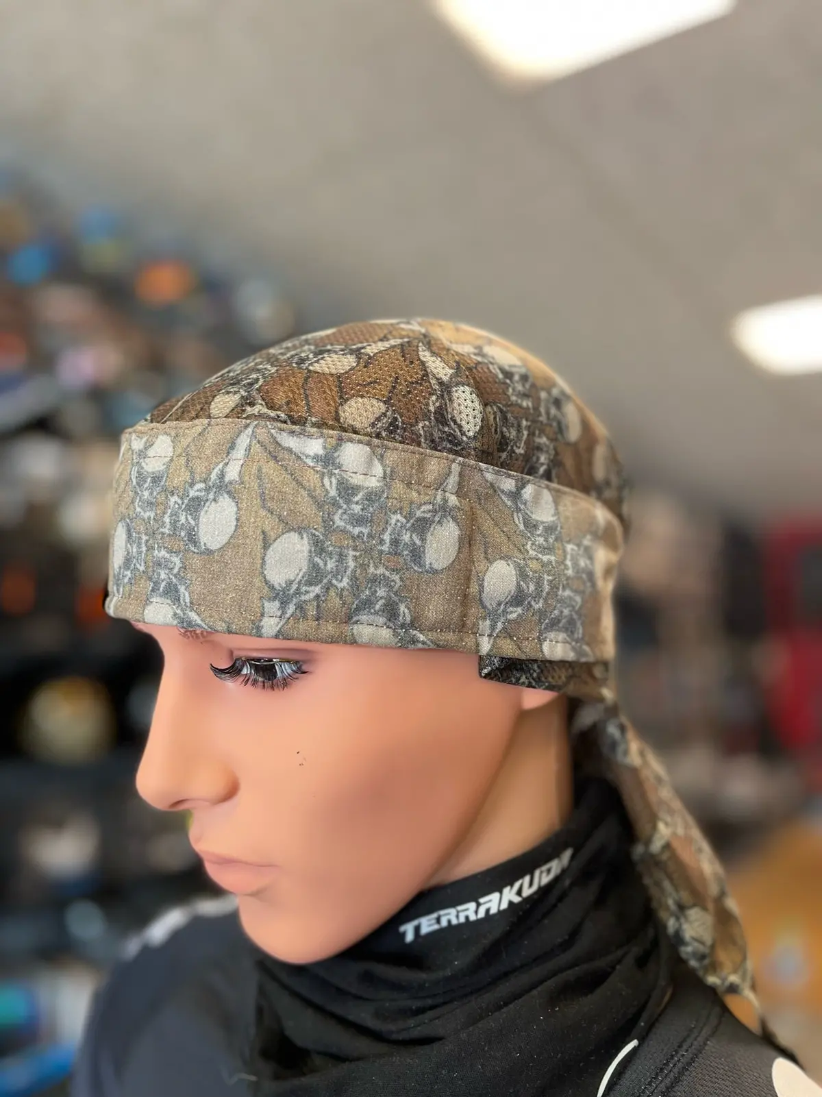 Used Hk Army Hostilewear Headwrap - Forest Skulls/Forest Mesh 1