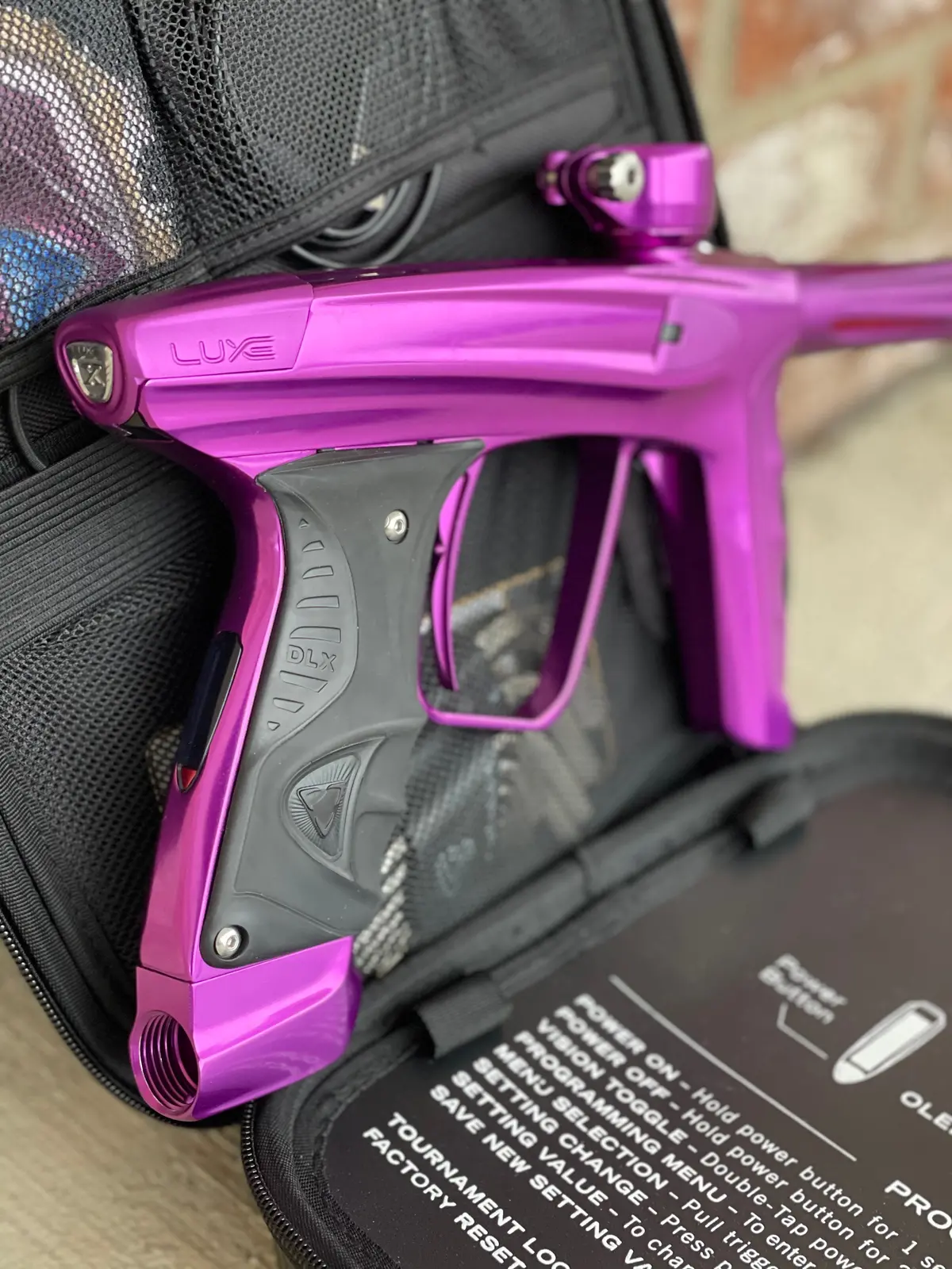 Used Dlx Luxe X Paintball Gun - Gloss Purple / Dust Purple 1