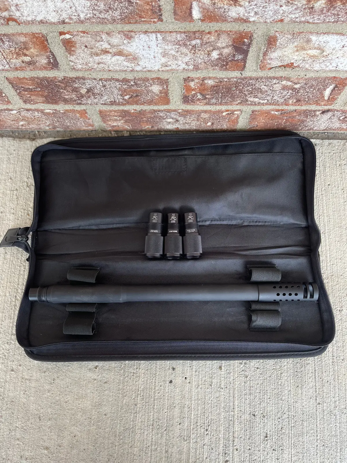 Used Tippmann Straightline Barrel Kit A5 & X7 16-Inch Kit - Dust Black 1