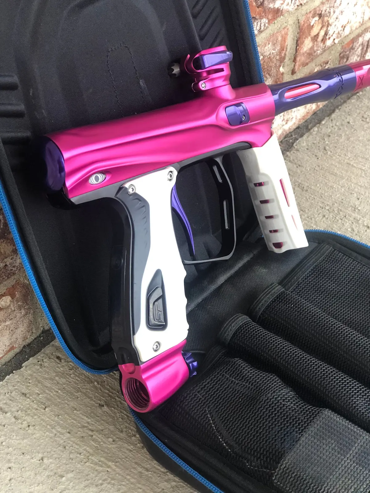 Used Sp Shocker Xls Paintball Gun - Pink/Purple 1