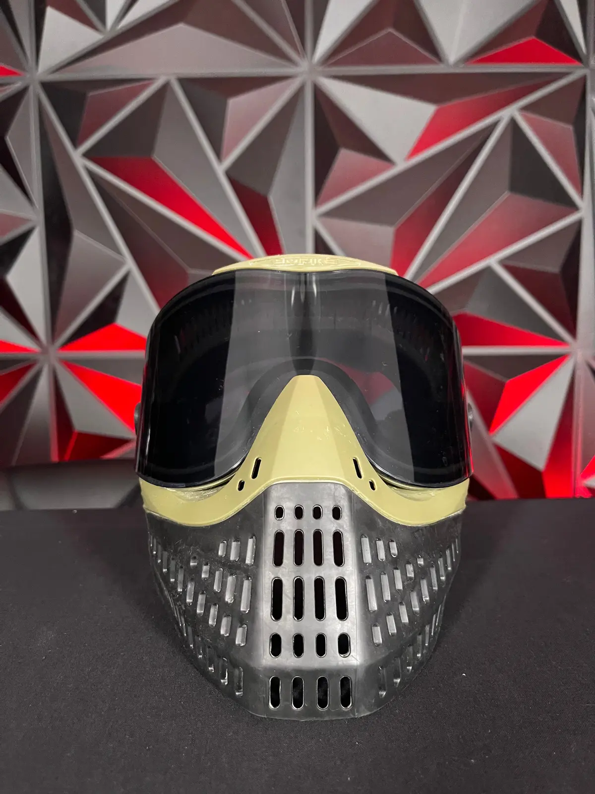 Used Empire E-Flex Paintball Mask- Olive W Smoke Lens 1