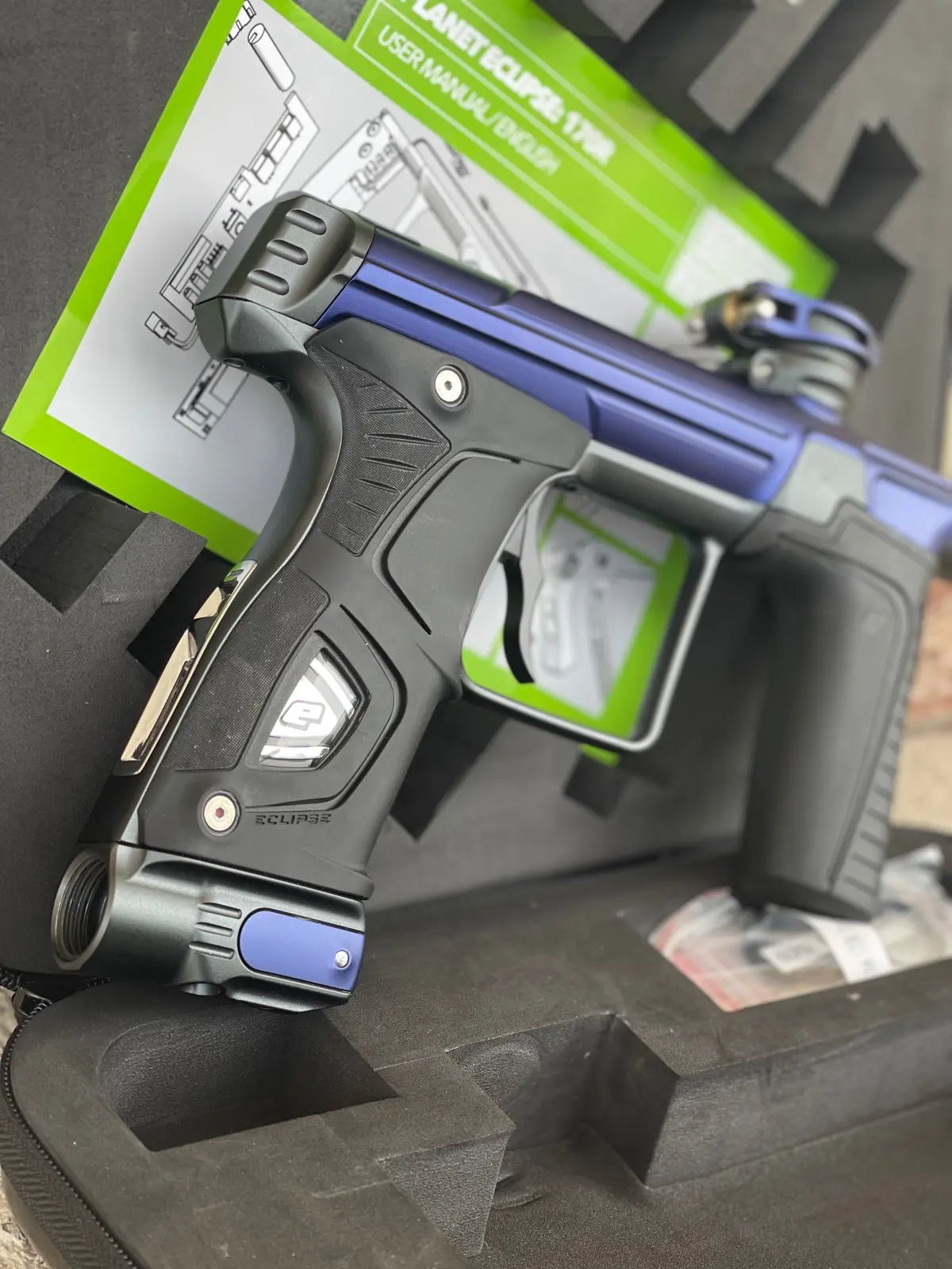 Used Planet Eclipse Gtek 170R Paintball Gun - Navy/Grey 1