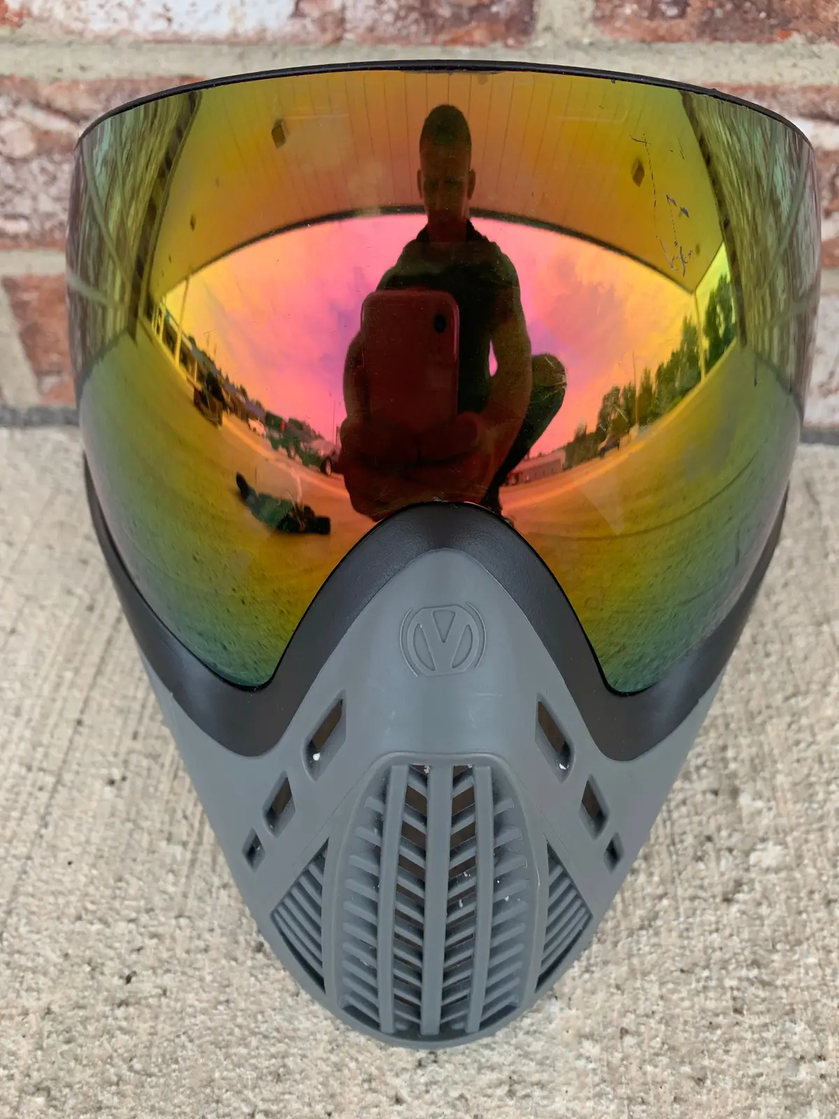 Used Virtue Vio Ascends Paintball Mask- Charcoal 1