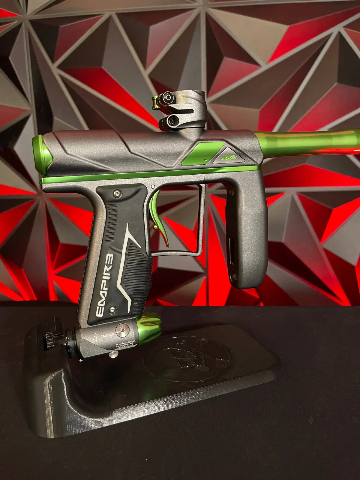 Used Empire Axe Pro Paintball Gun - Grey/Lime 1