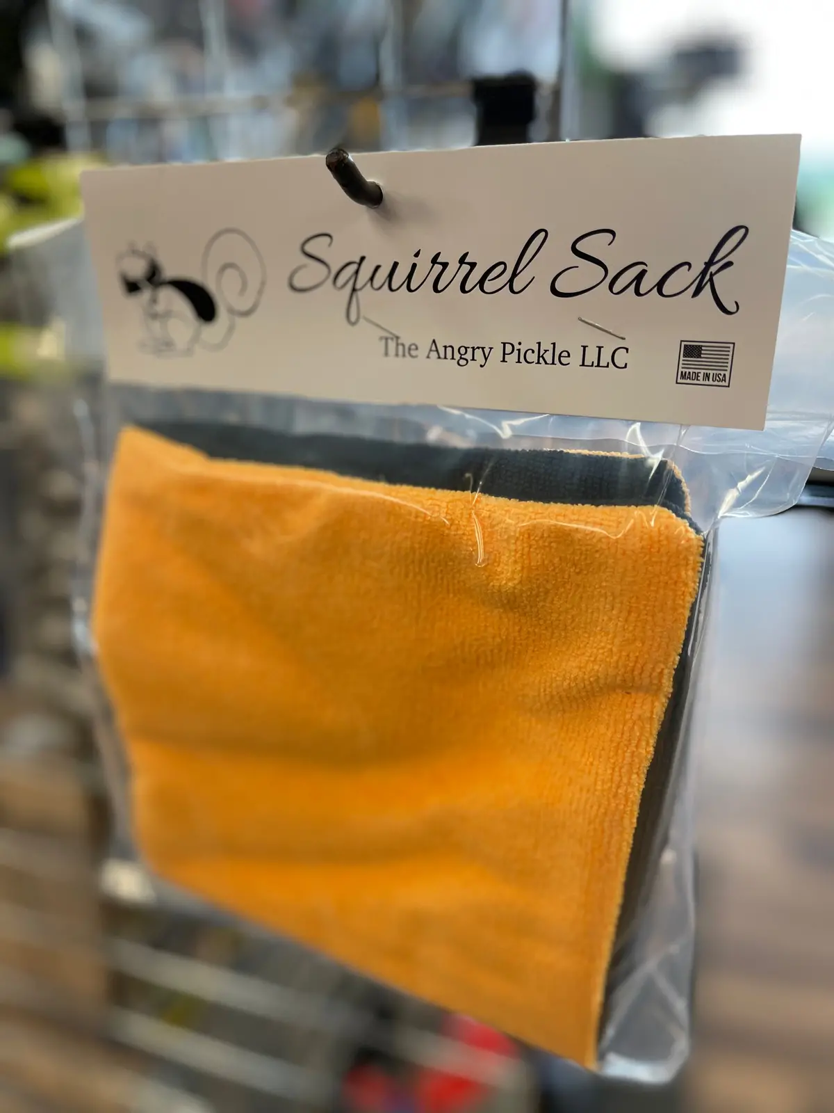Squirrel Sack Microfiber Bag - Orange/Black 1