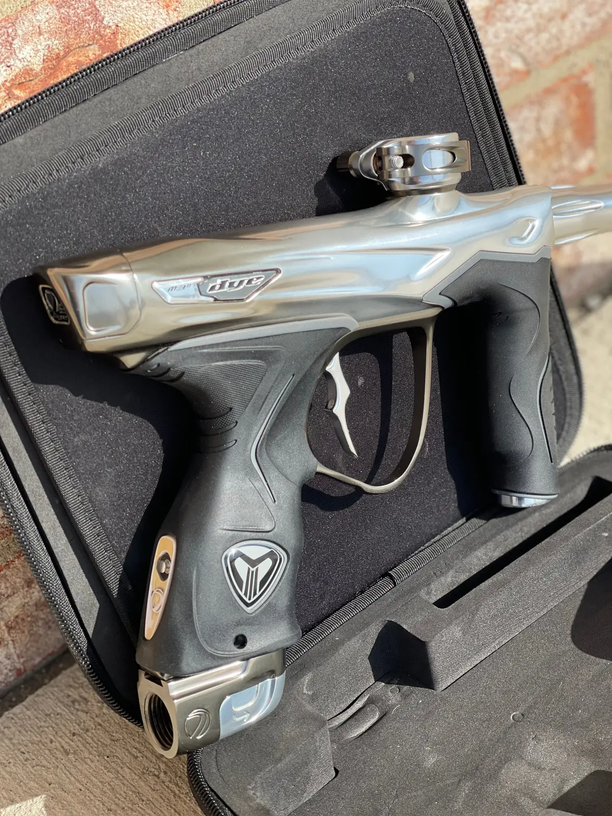 Used Dye M3+ Paintball Gun - Pga Champagne W/ Black Grips 1
