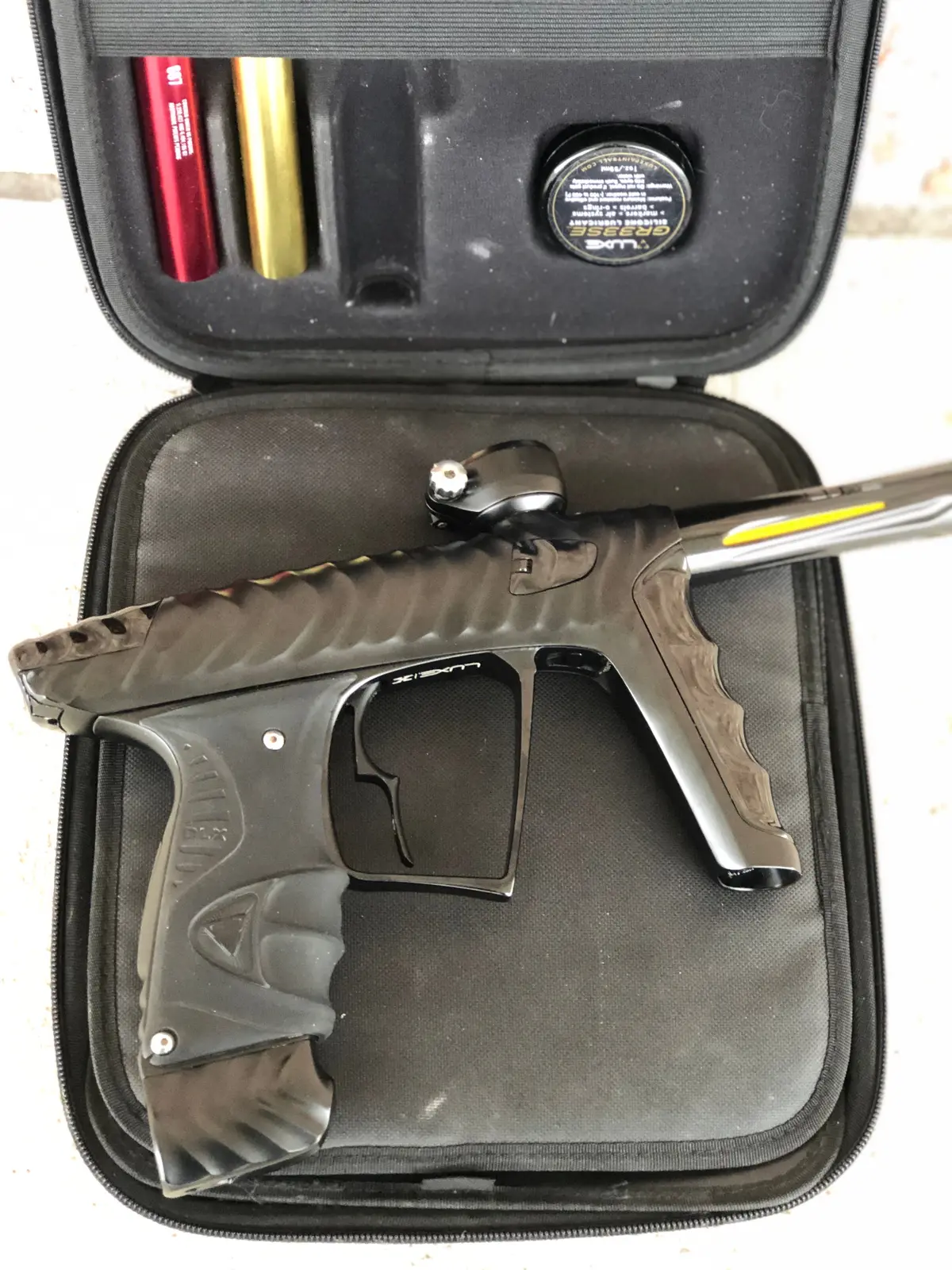 Used Hk Army Luxe X Paintball Gun - Dust Black W/ Infamous Trigger And Silencio Tip 1