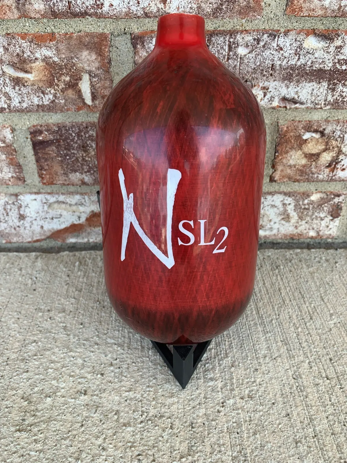Used Ninja Sl2 68/4500 Paintball Tank - Red - Bottle Only W/ Hk Army Tank Case 1