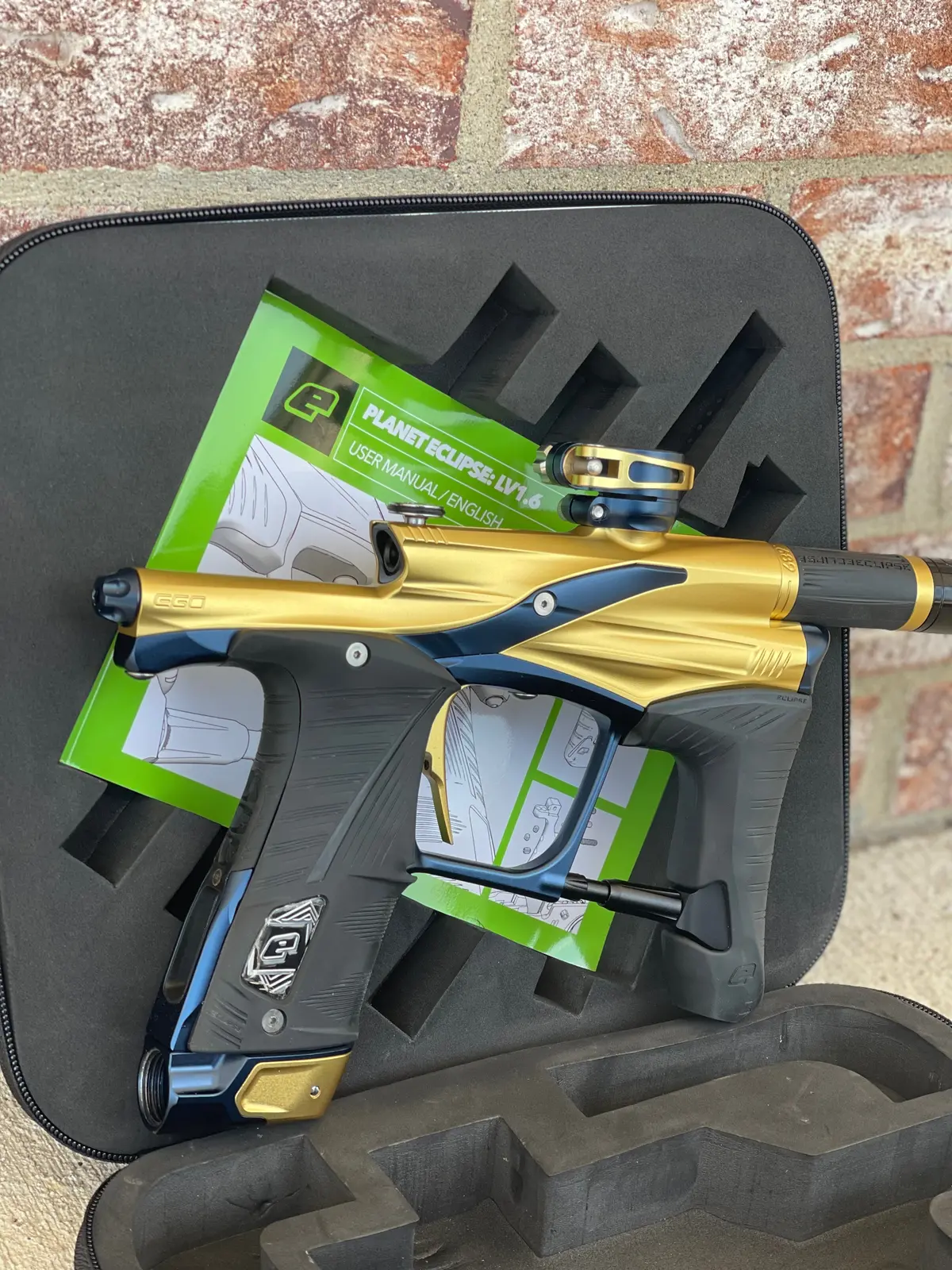 Used Planet Eclipse Lv1.6 Paintball Gun - Gold/Moonstone 1