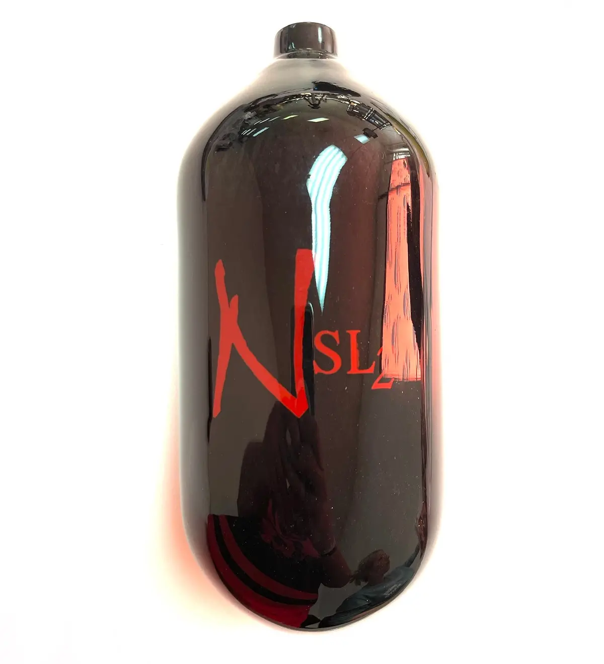Ninja Sl2 77/4500 Paintball Tank Bottle Only - Black/Red 1
