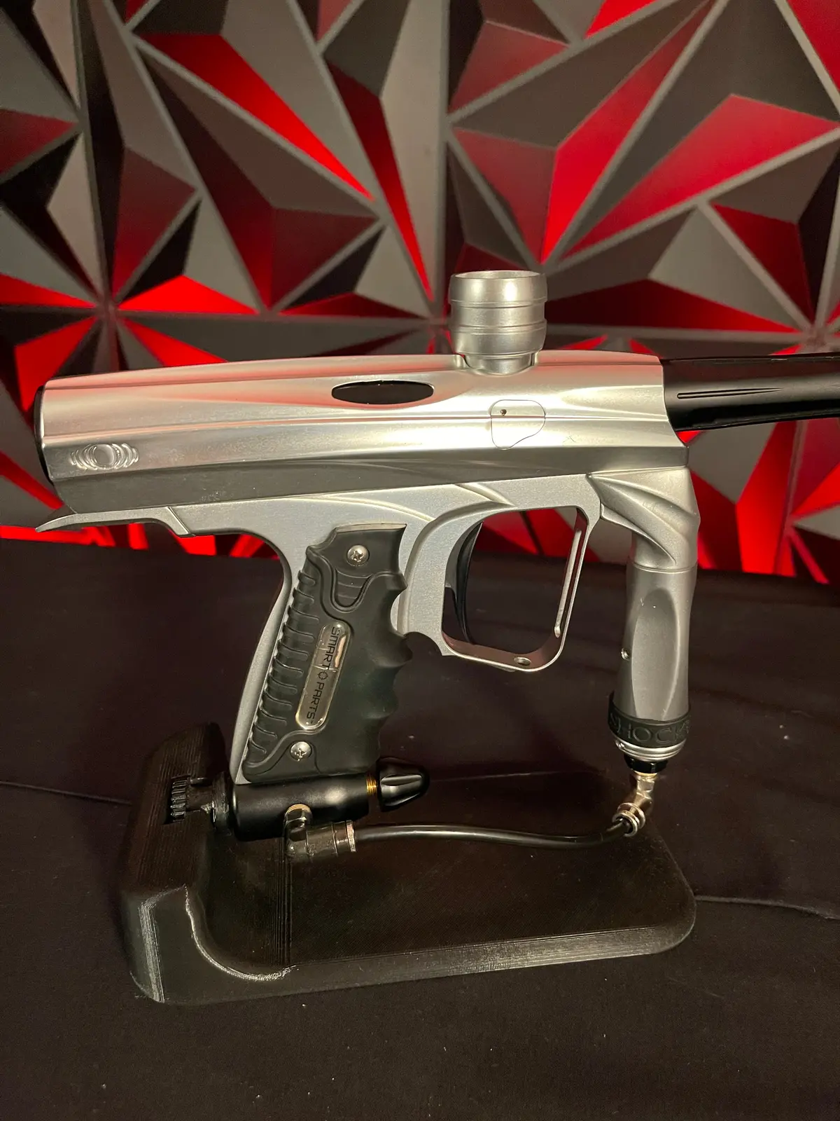 Used Shocker Nxt Paintball Gun - Silver 1