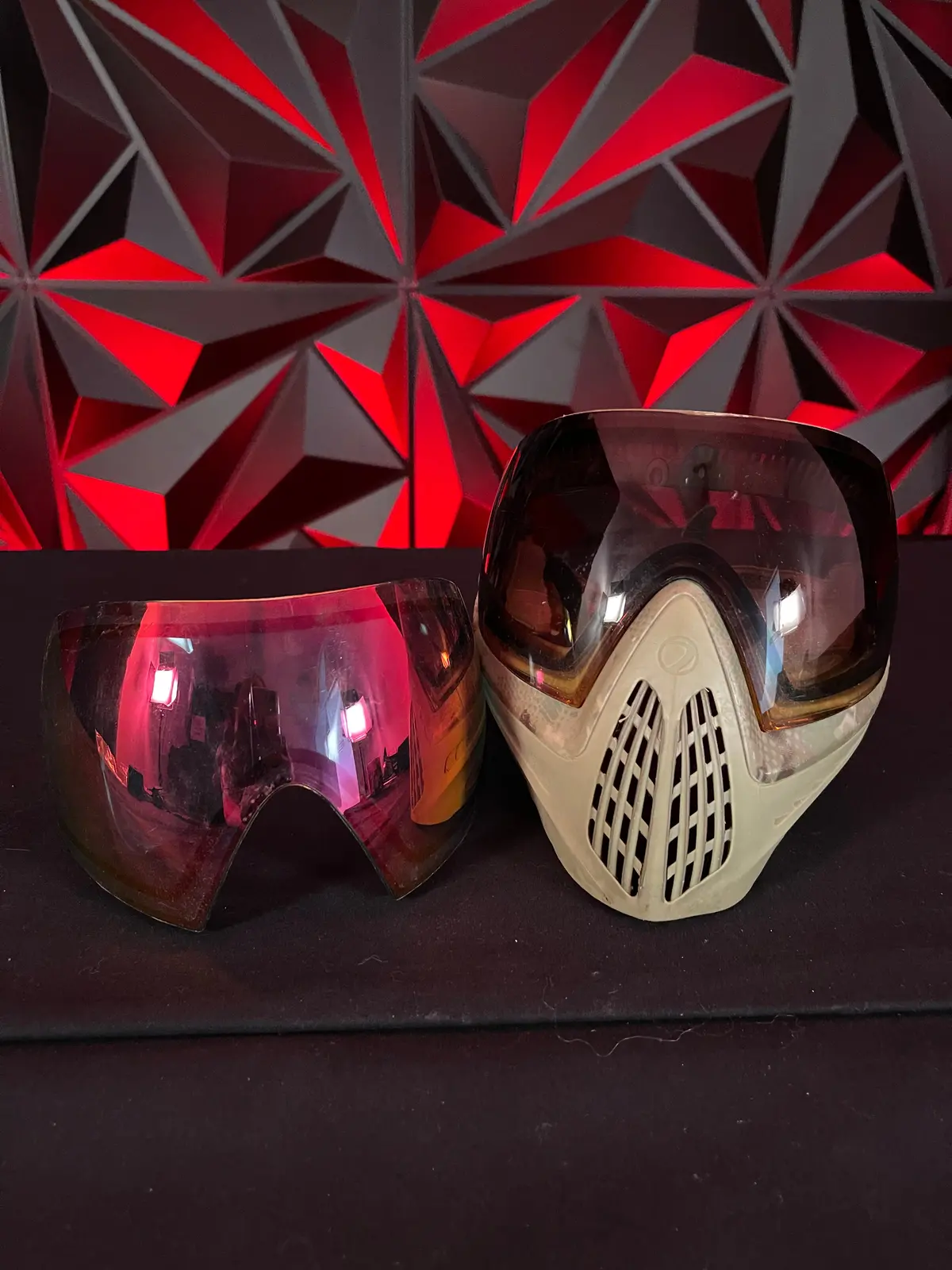 Used Dye I4 Paintball Mask - Camo W/ Additional Mirrored Lens *No Foam Or Chin Strap* 1