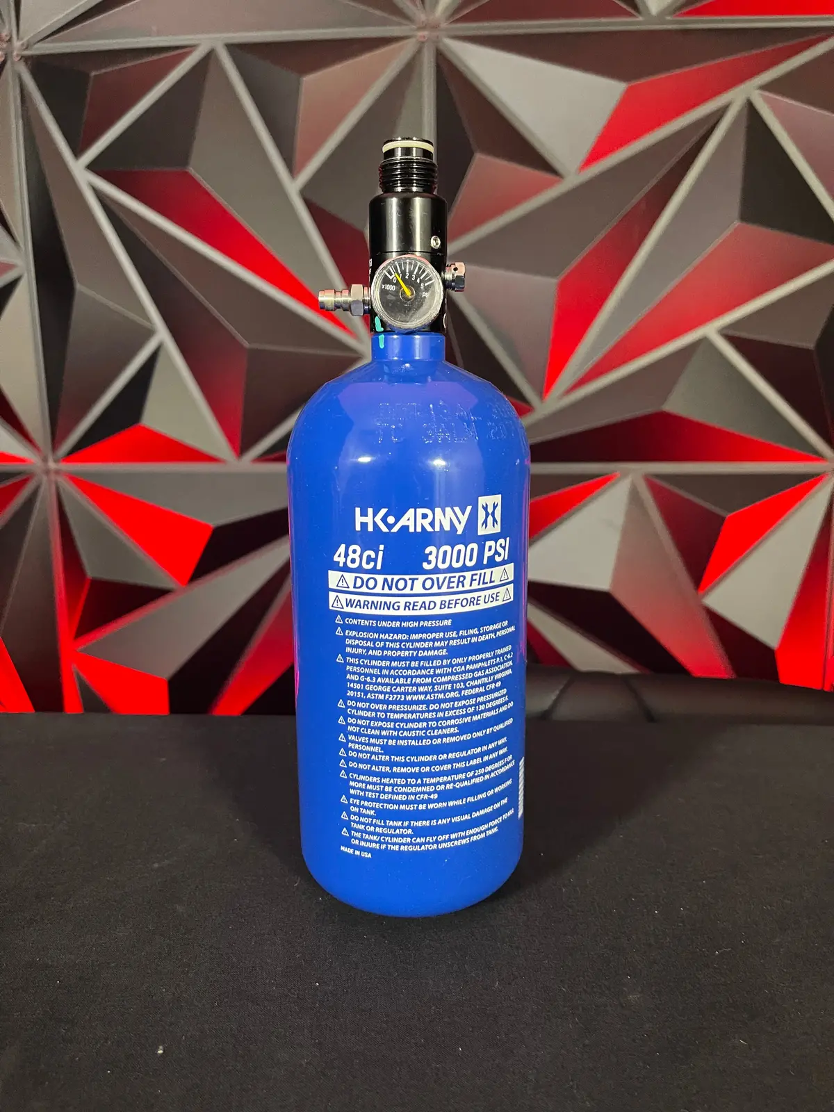Used Hk Army 48/3000 Paintball Tank - Blue 1