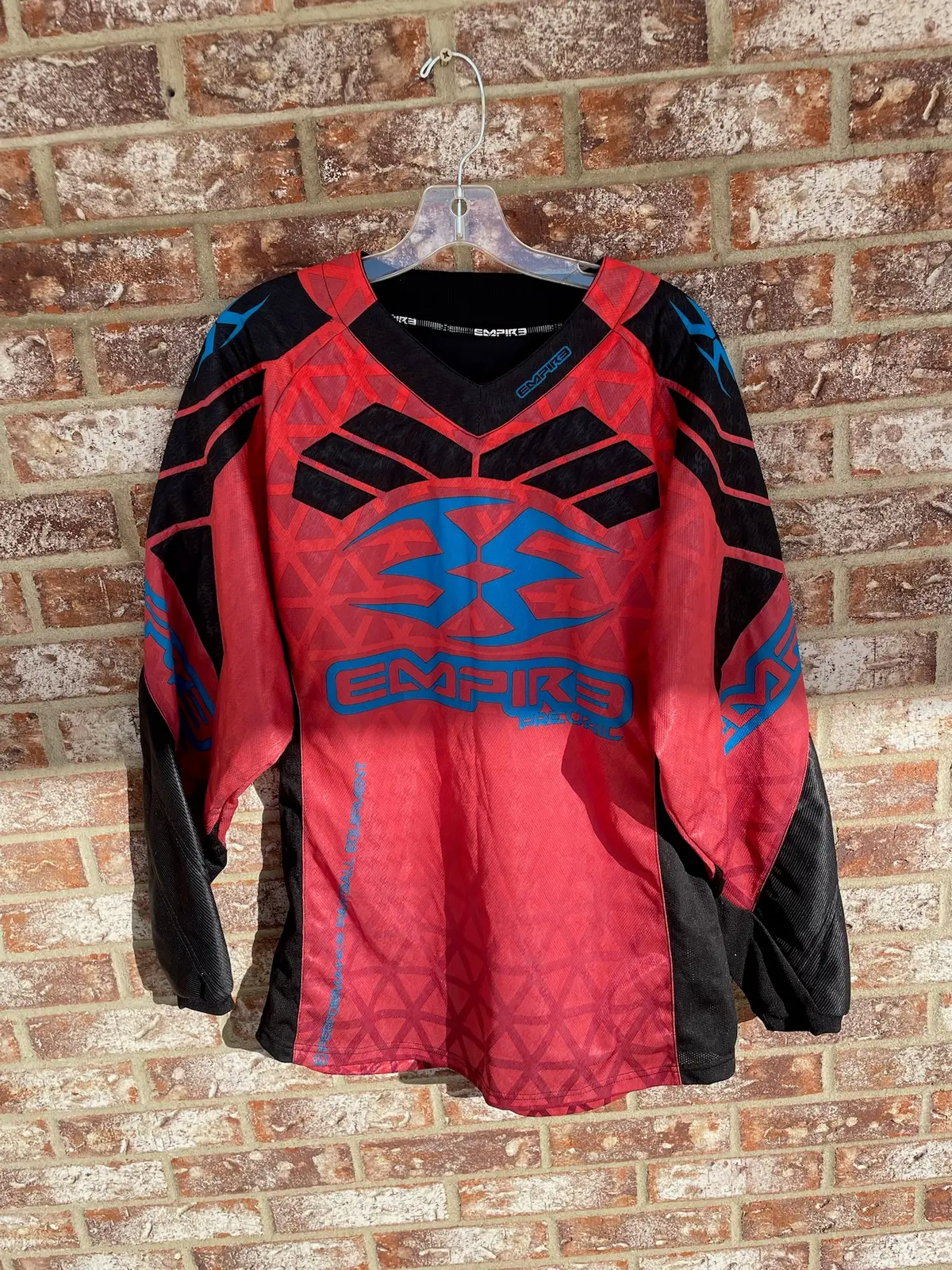 Used Empire Prevail Paintball Jersey - Red/Black/Blue - Large 1