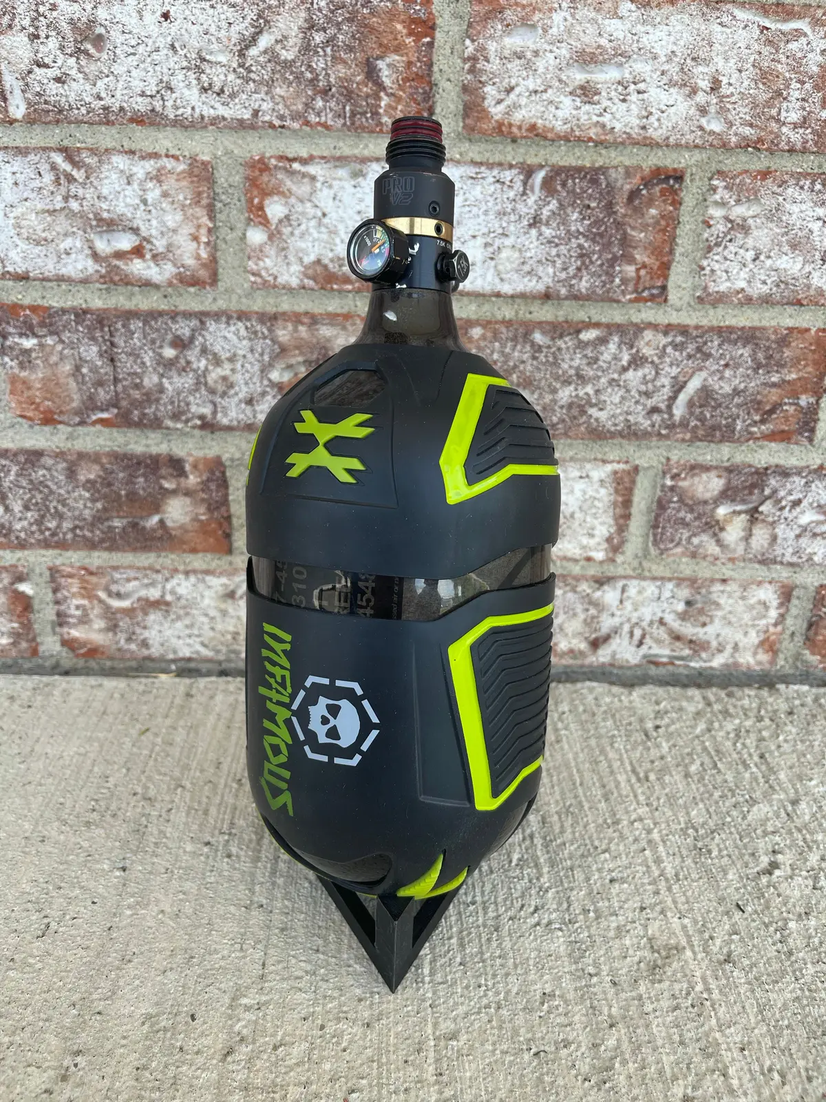 Used Ninja 68/4500 Paintball Tank - Grey Ghost W/ Prov2 Reg 1