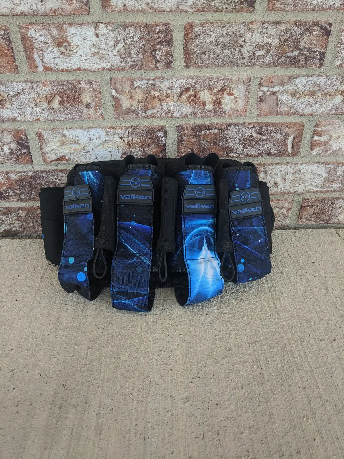 Used Valken Fate Gfx Harness - Plasma Blue 4+7 1