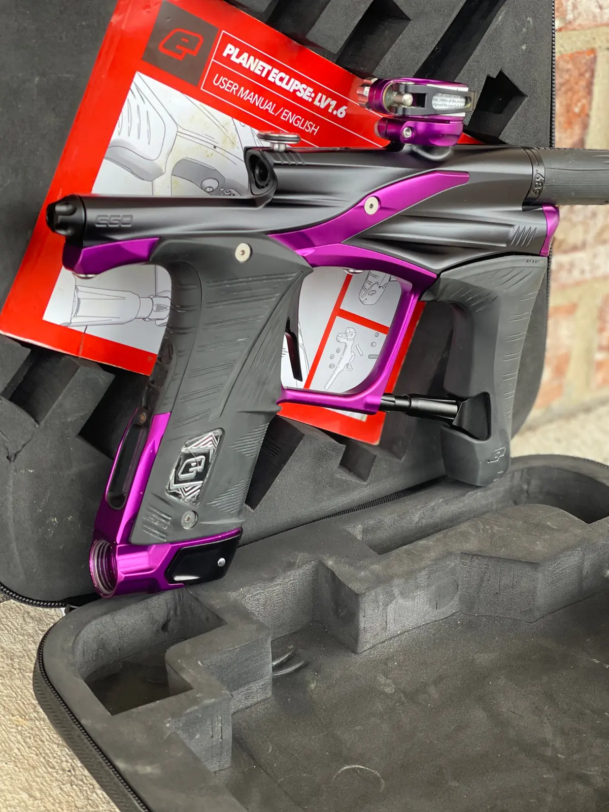 Used Planet Eclipse Lv1.6 Paintball Gun - Amethyst (Black / Purple) 1