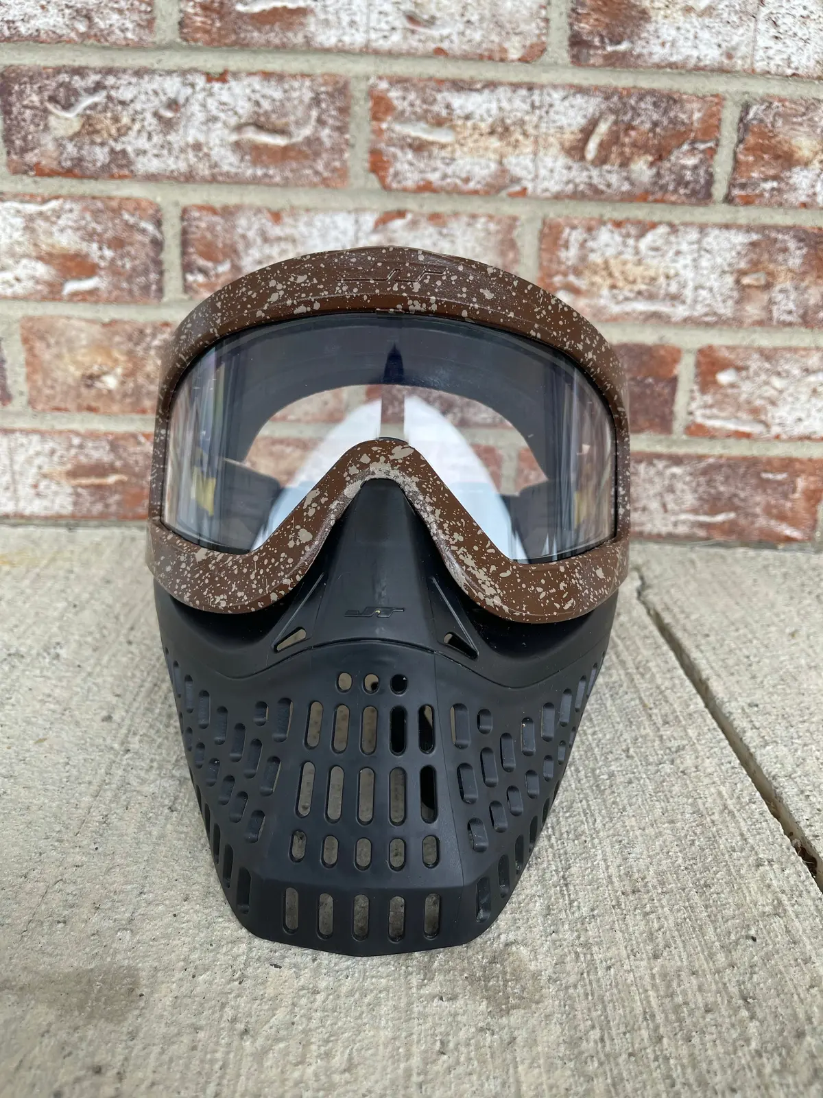 Used Jt Proflex X Paintball Mask - Black / Brown 1