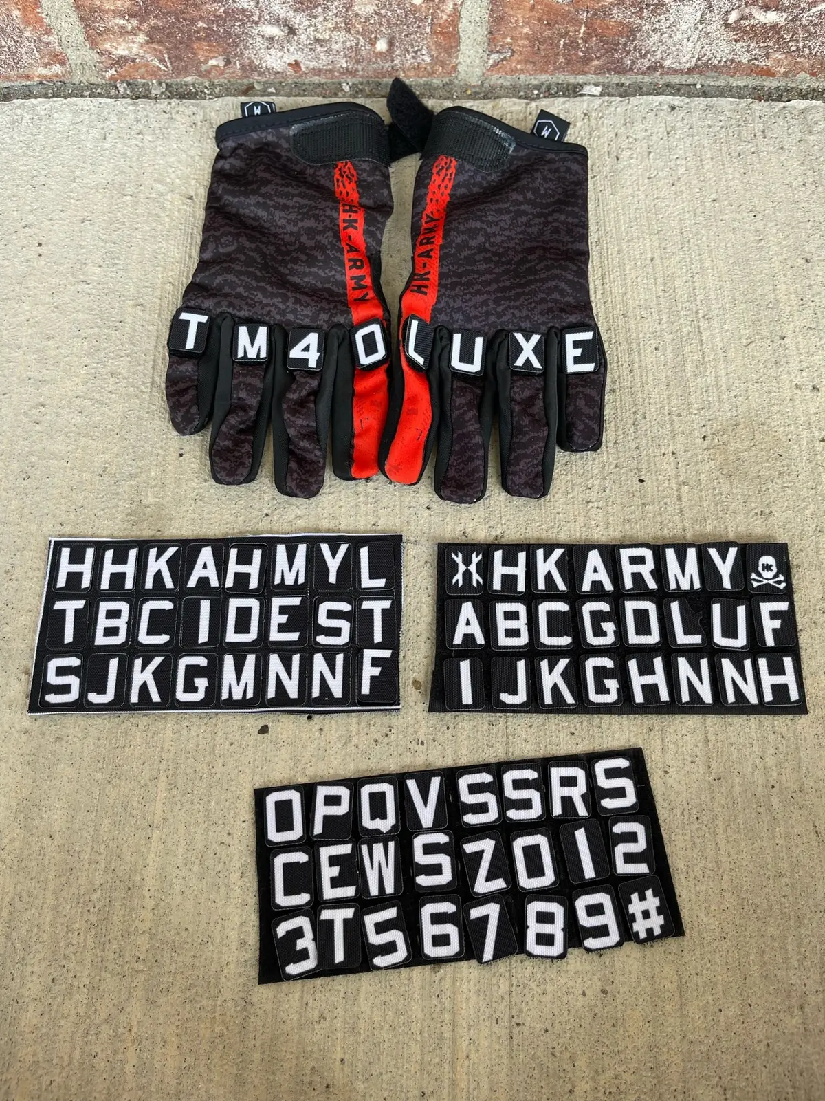 Used Hk Army Knucklez Paintball Gloves - Freeline Pro Black/Red - Medium 1