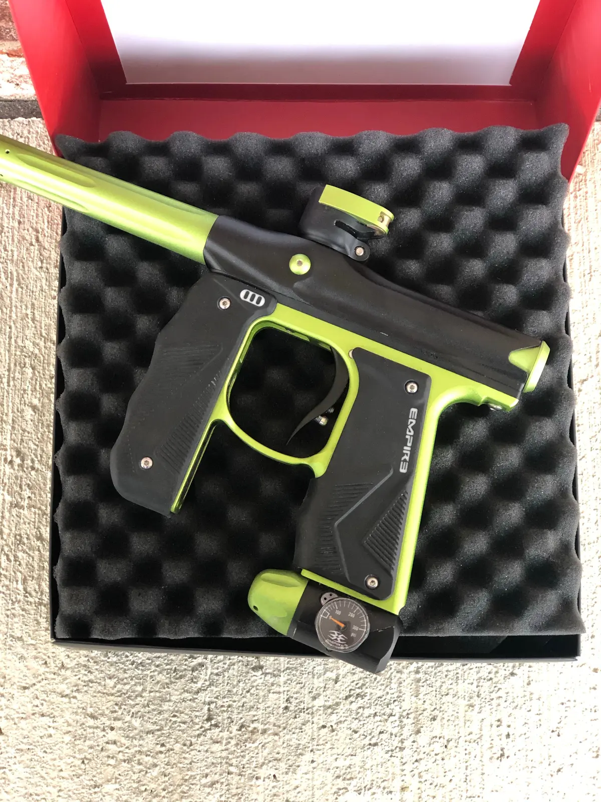 Used Empire Mini Gs- Black W/ Lime W/ Jj Barrel 1